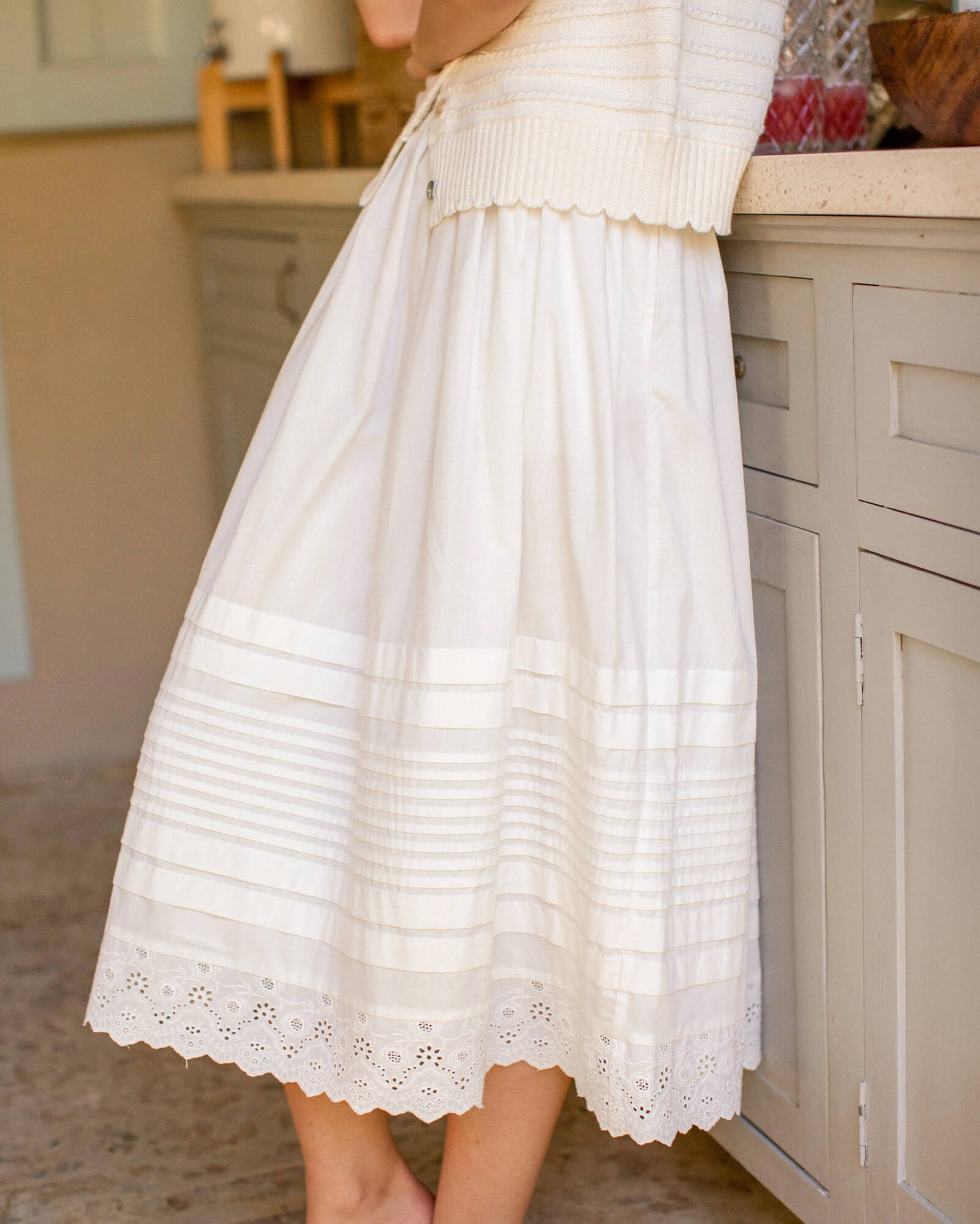 Lydia Skirt Shell Schiffli