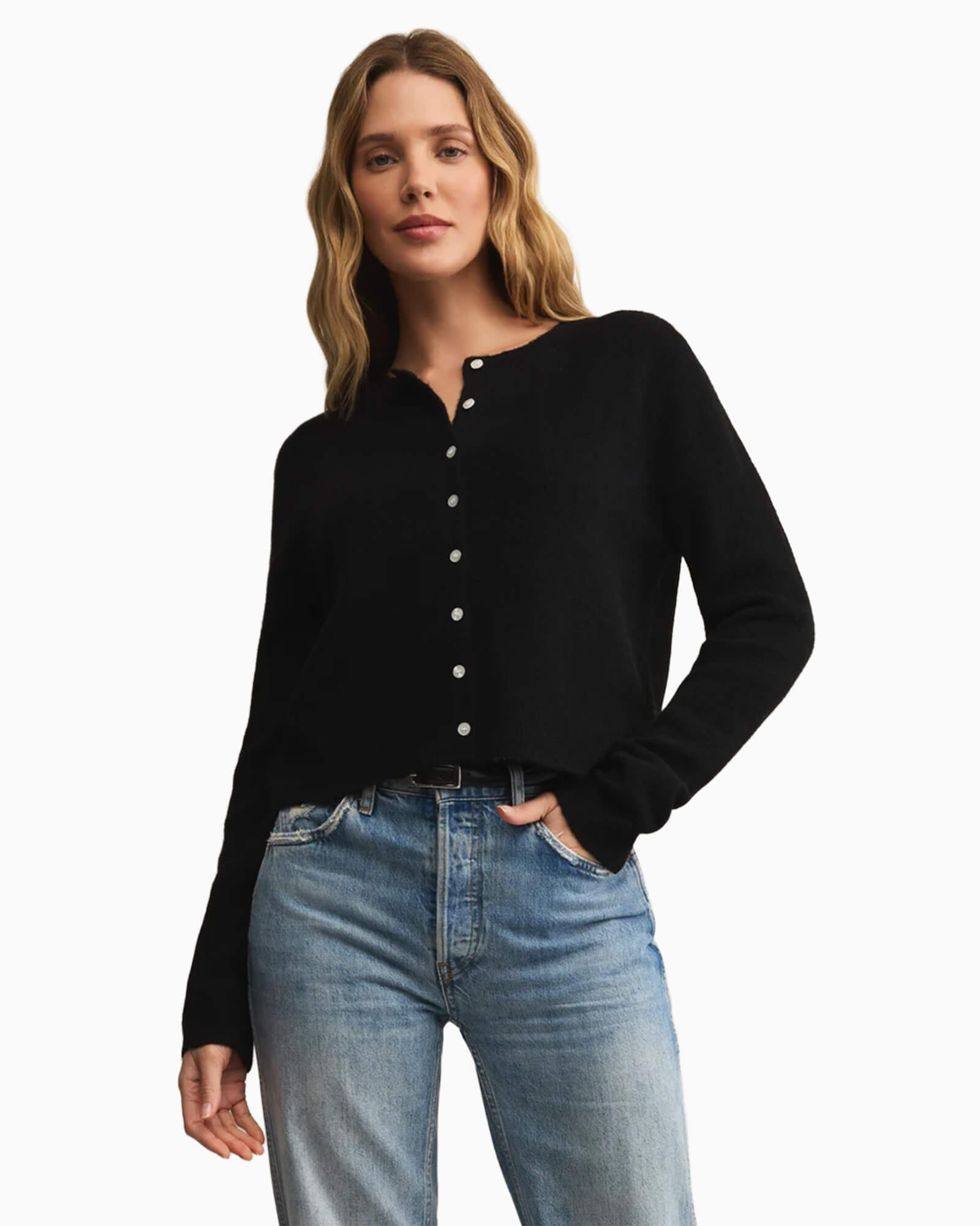 Medina Cozy Cardigan Black