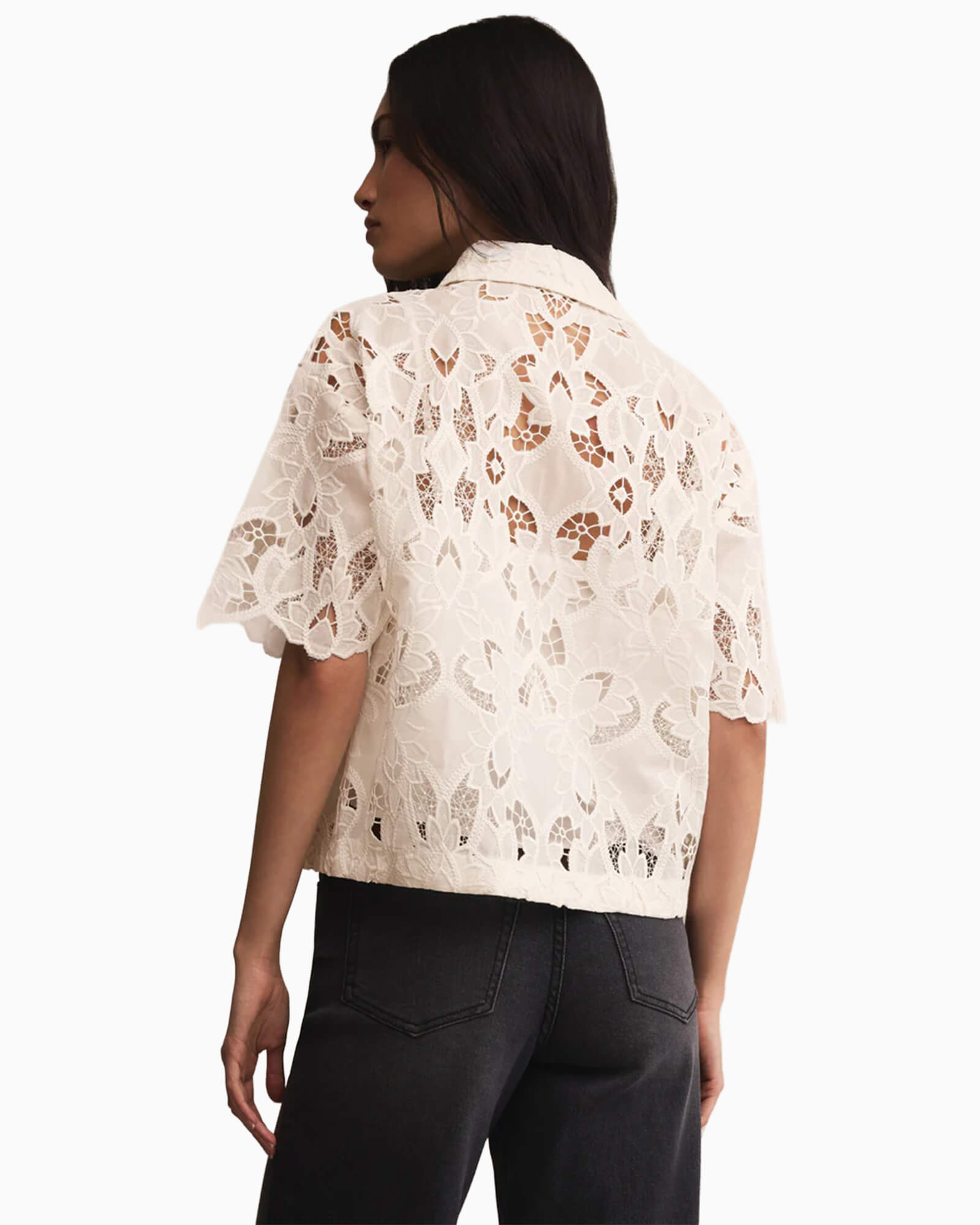 Midnight Embroidered Top Cloud