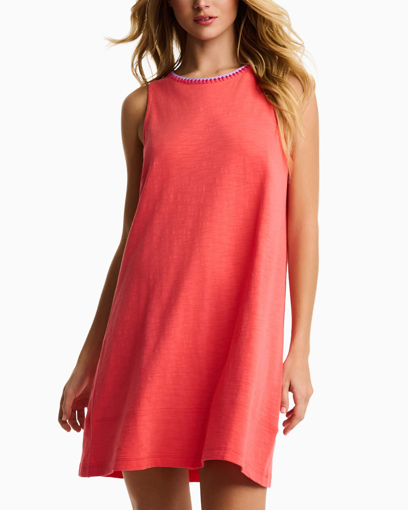 Summer Swing Dress Coral