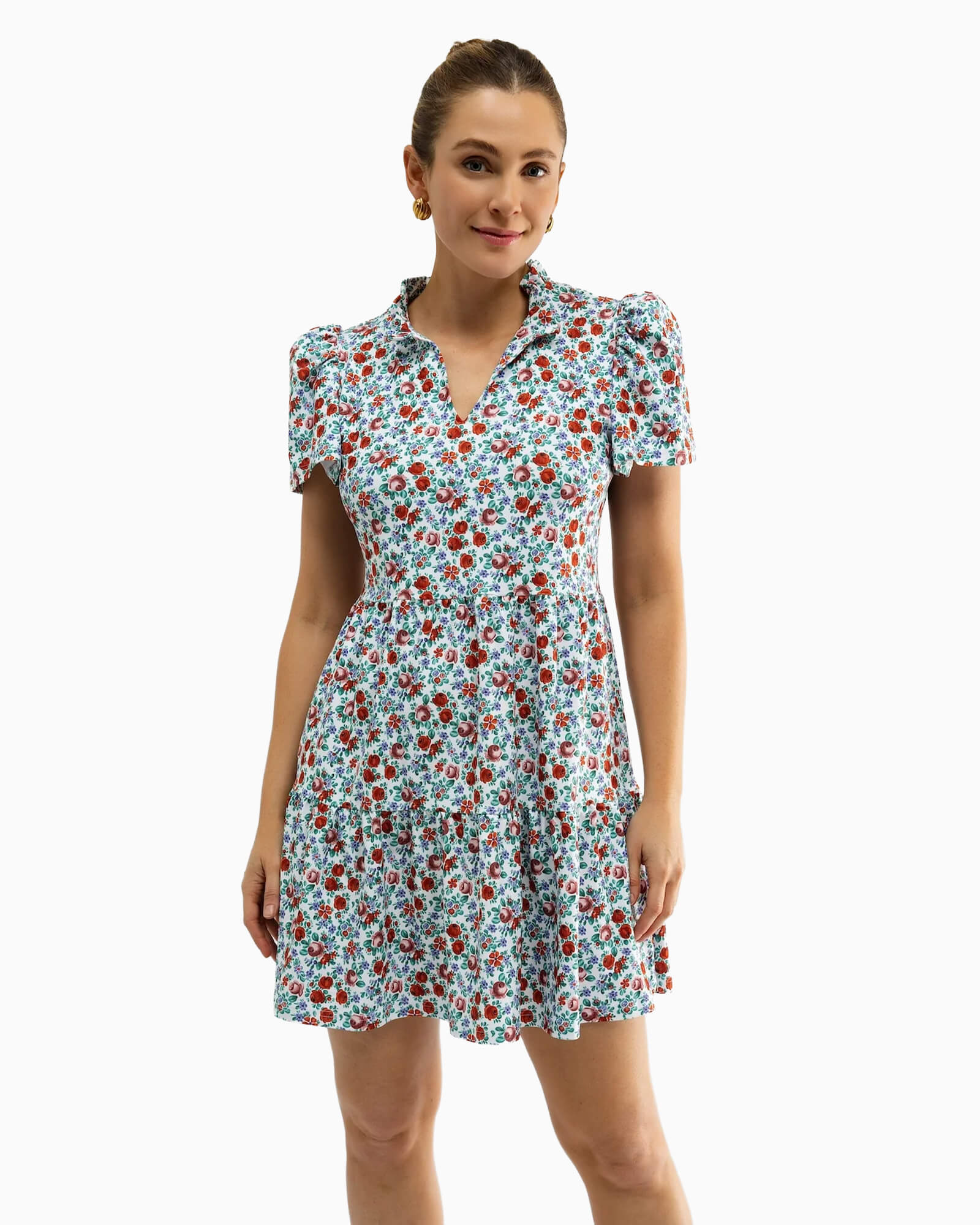 Navy Dress Italian Porcelain