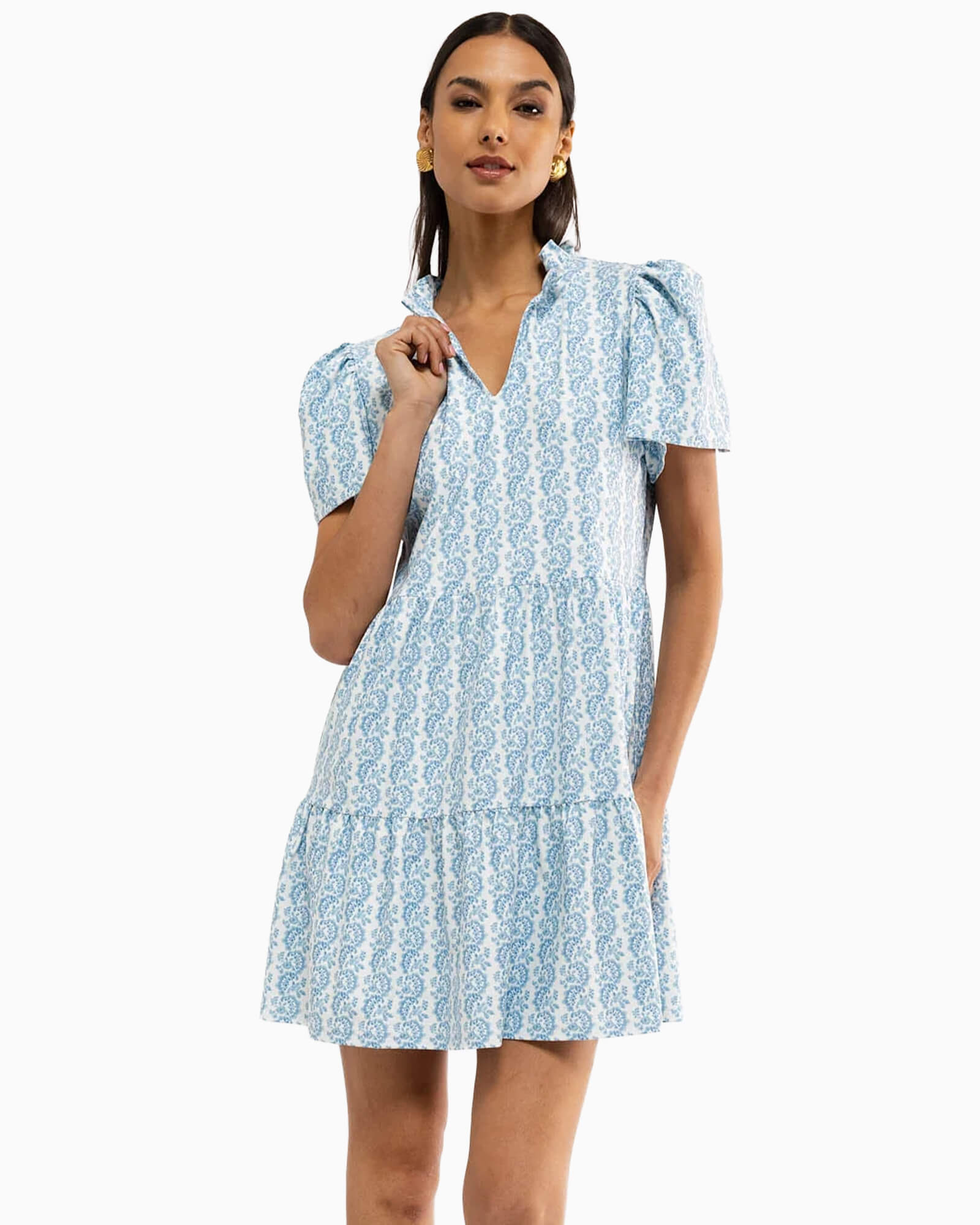 Navy Dress Marigold Twist