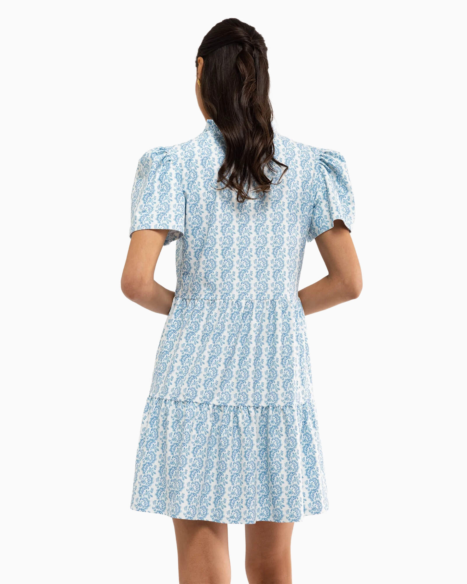 Navy Dress Marigold Twist - Purple Poppy