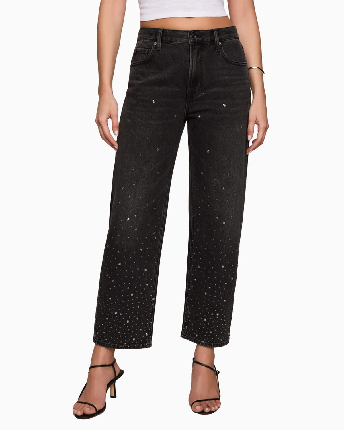 The Off Duty Mid-Rise Bowed Ankle Denim Celestia