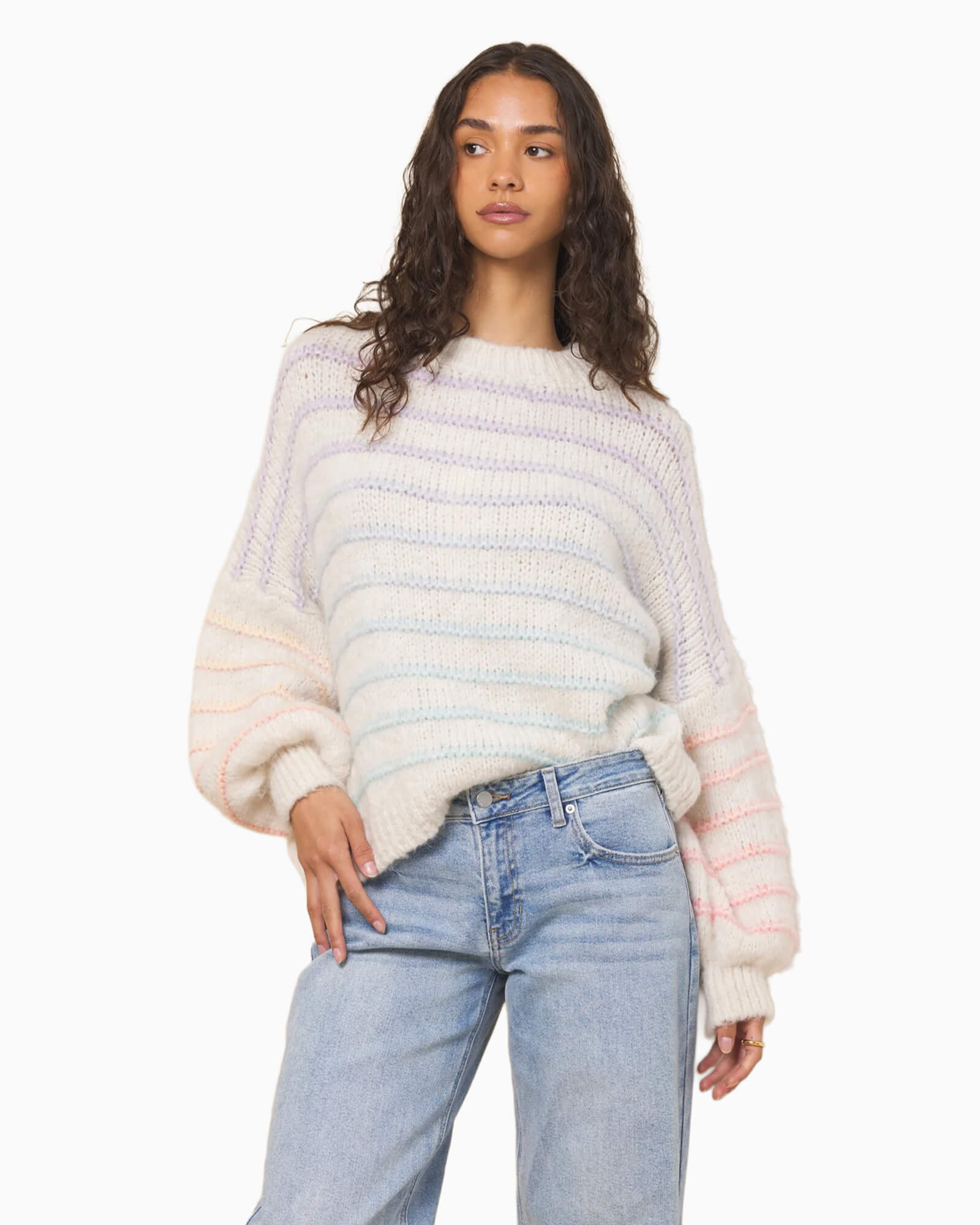 Ombre Striped Sweater