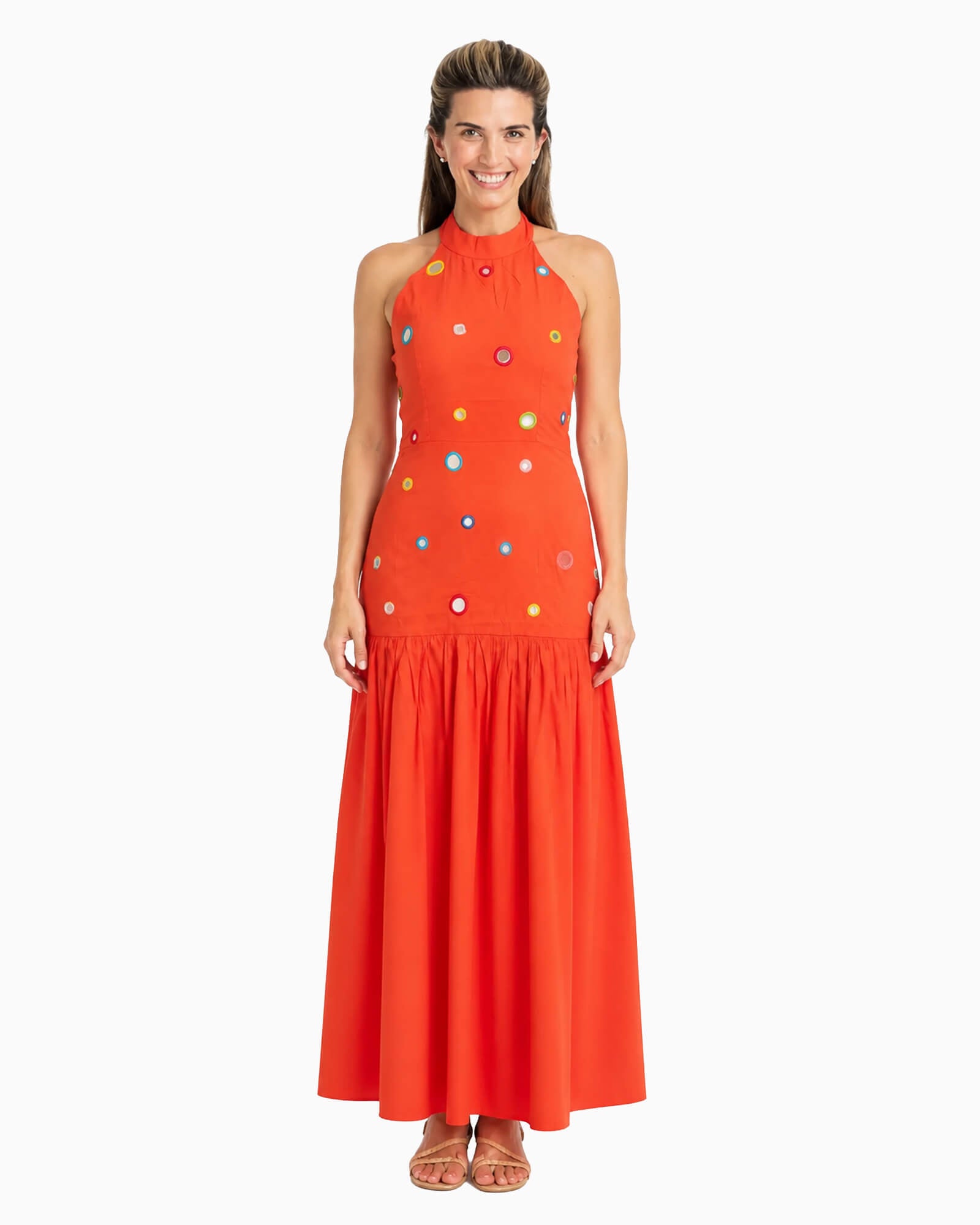 Tangerine Silk Adele Maxi