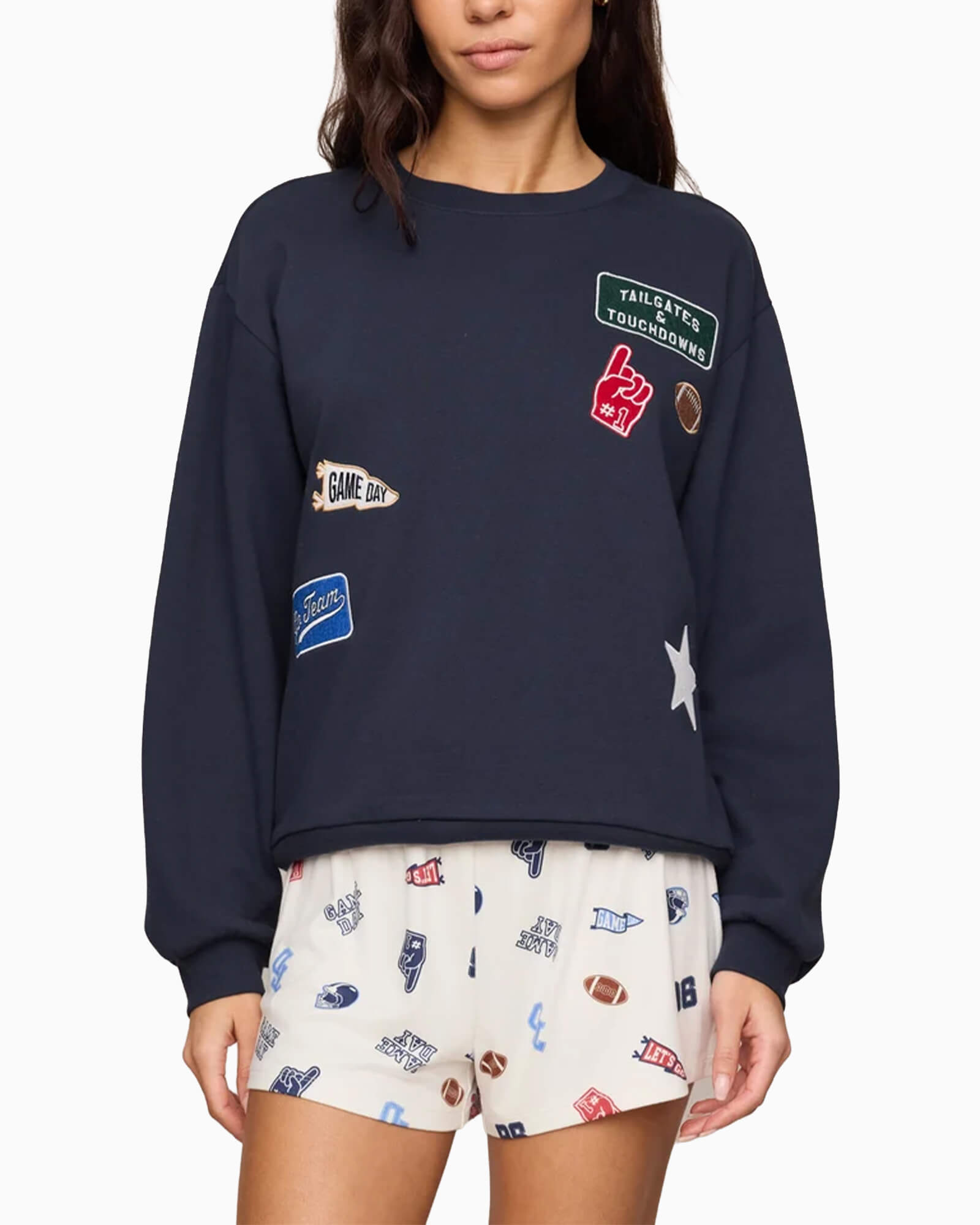 Boyfriend Patch Sweatshirt