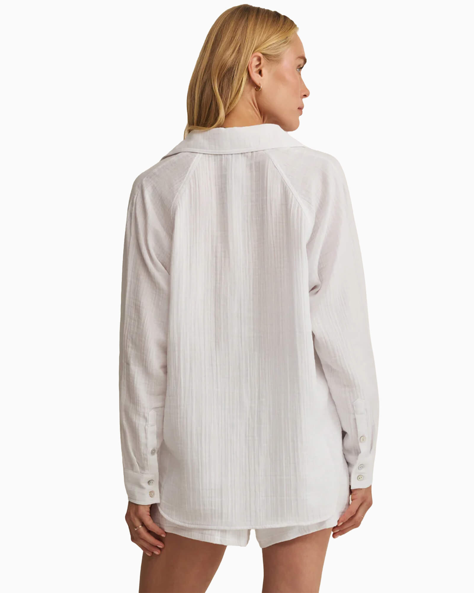 The Perfect Airy Gauze Button Up