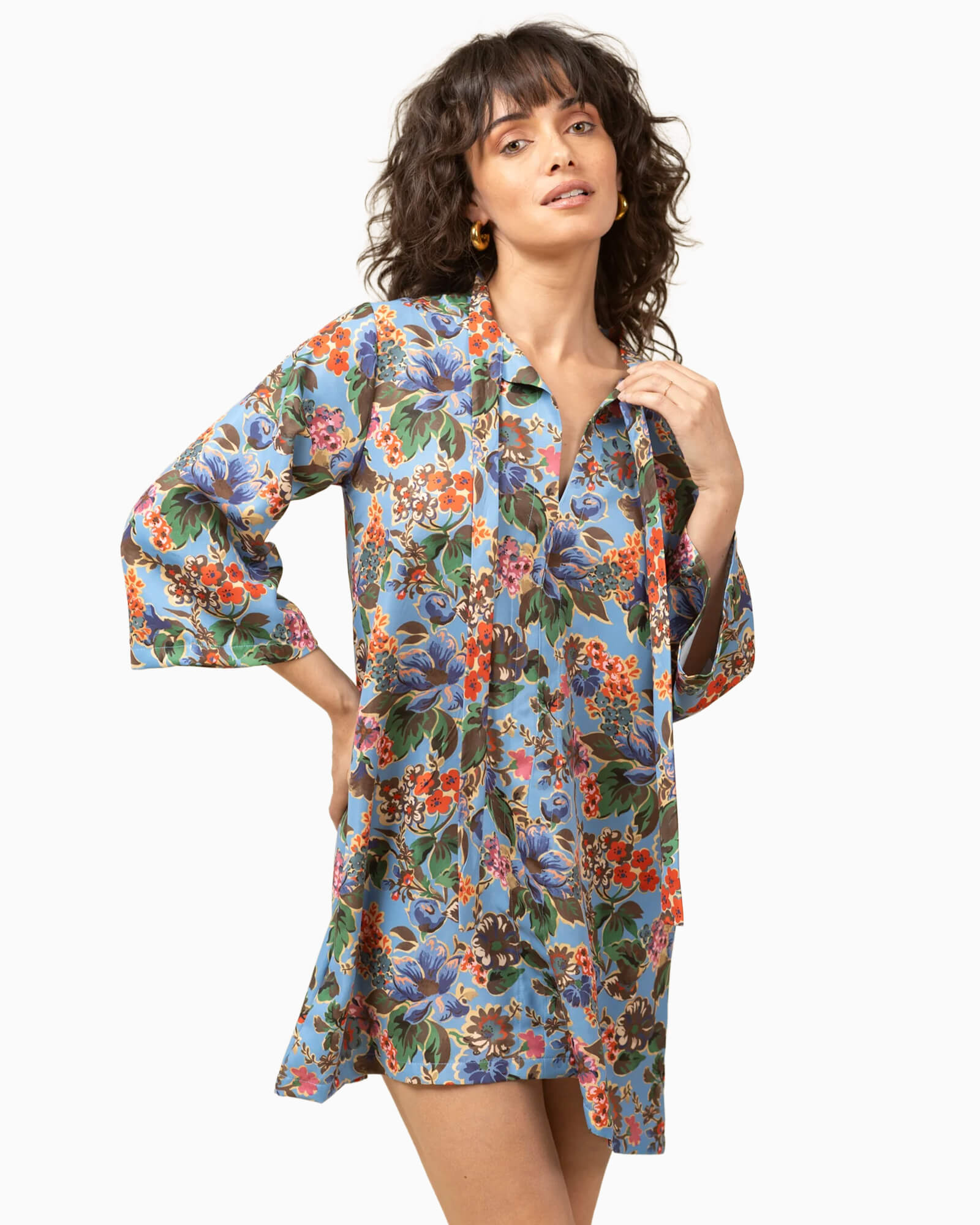 The Phoebe Dress Antique Petals