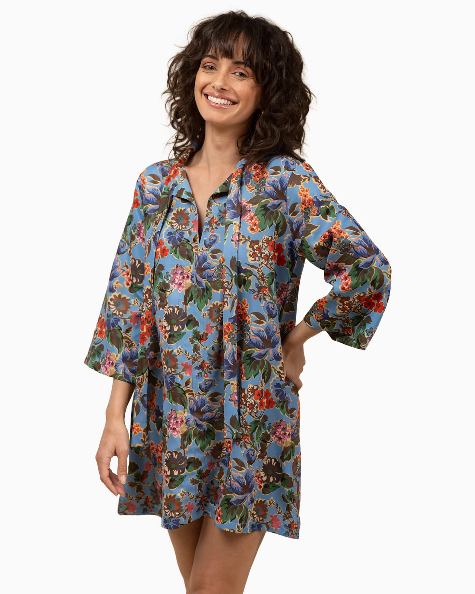 The Phoebe Dress Antique Petals