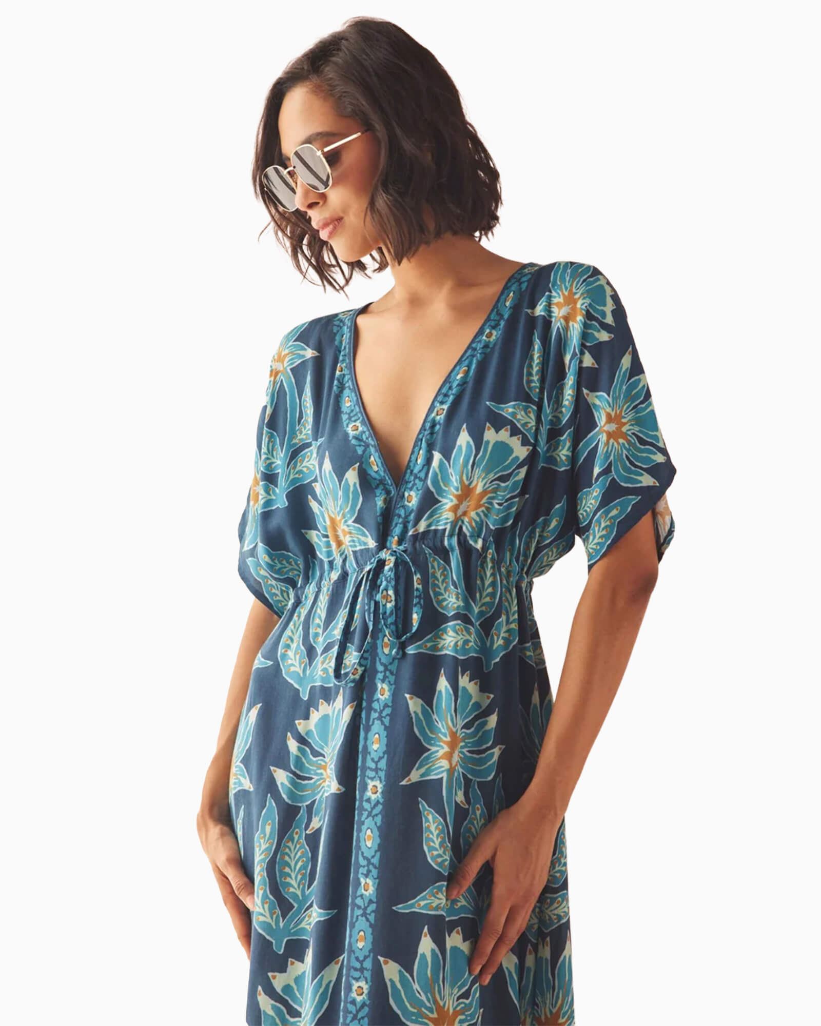 Pia Caftan Adya Baltic - Purple Poppy