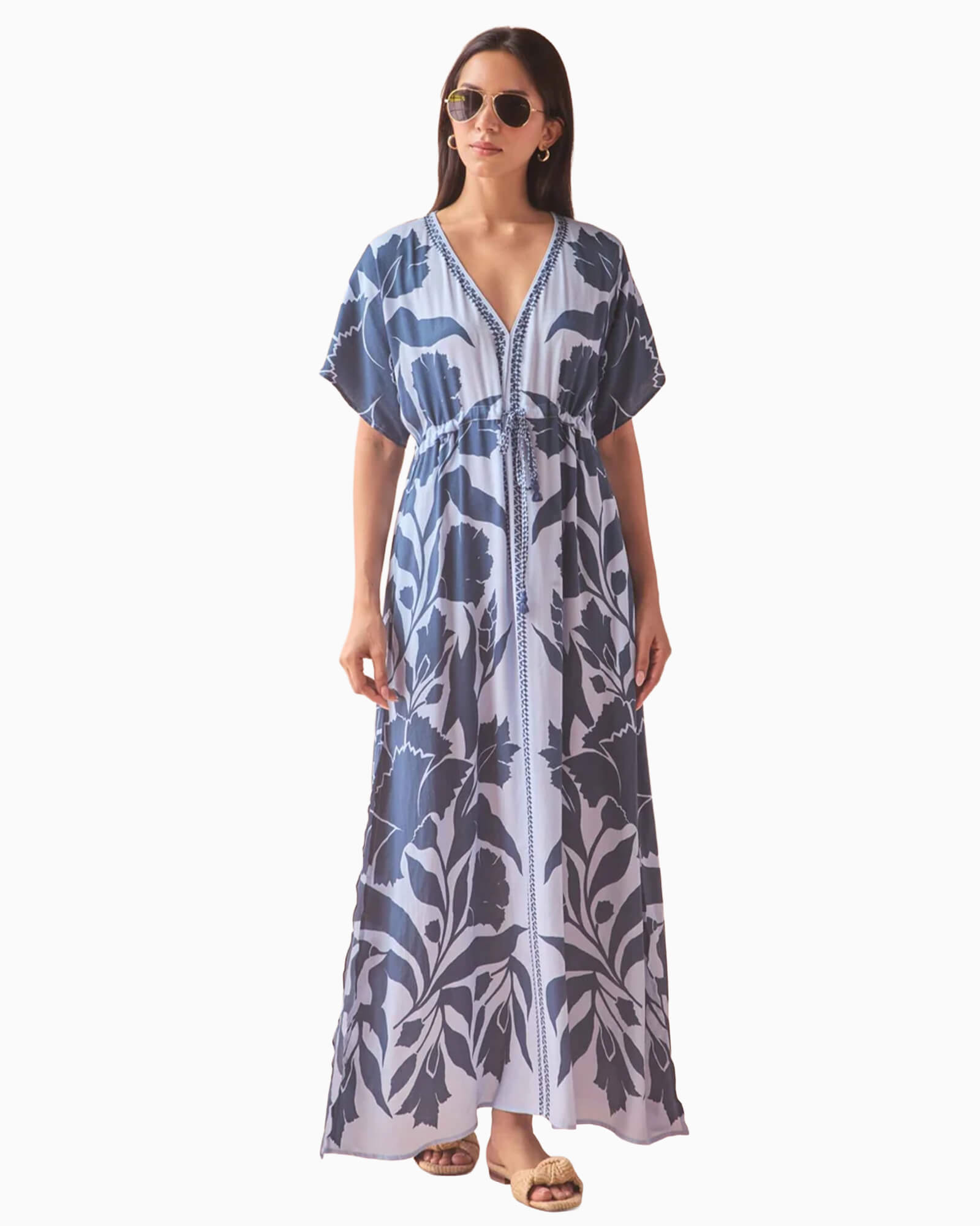 Pia Caftan Annette Dew - Purple Poppy