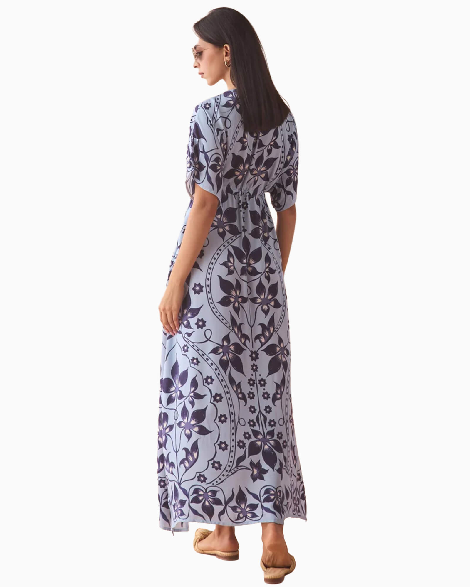 Pia Caftan Ceci Lagoon - Purple Poppy