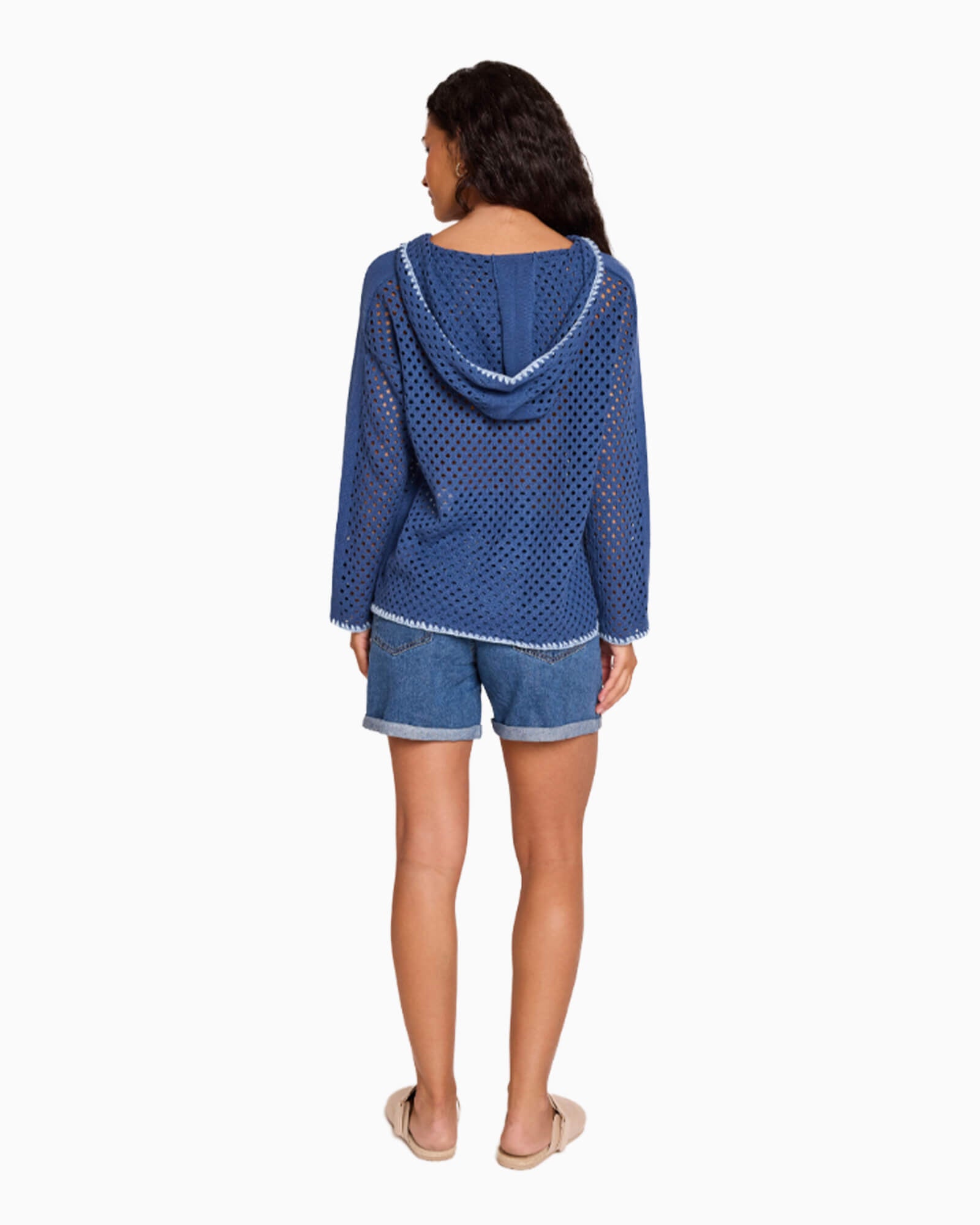 Pointelle V Hoodie