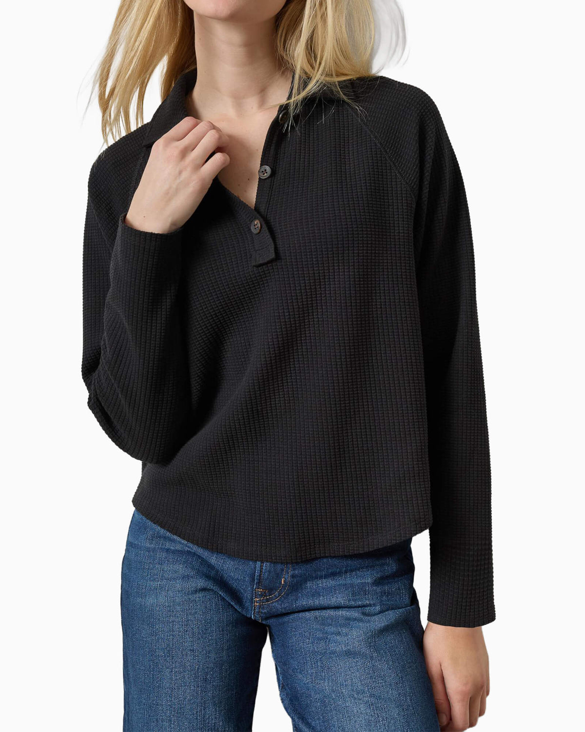 Raglan Polo Black