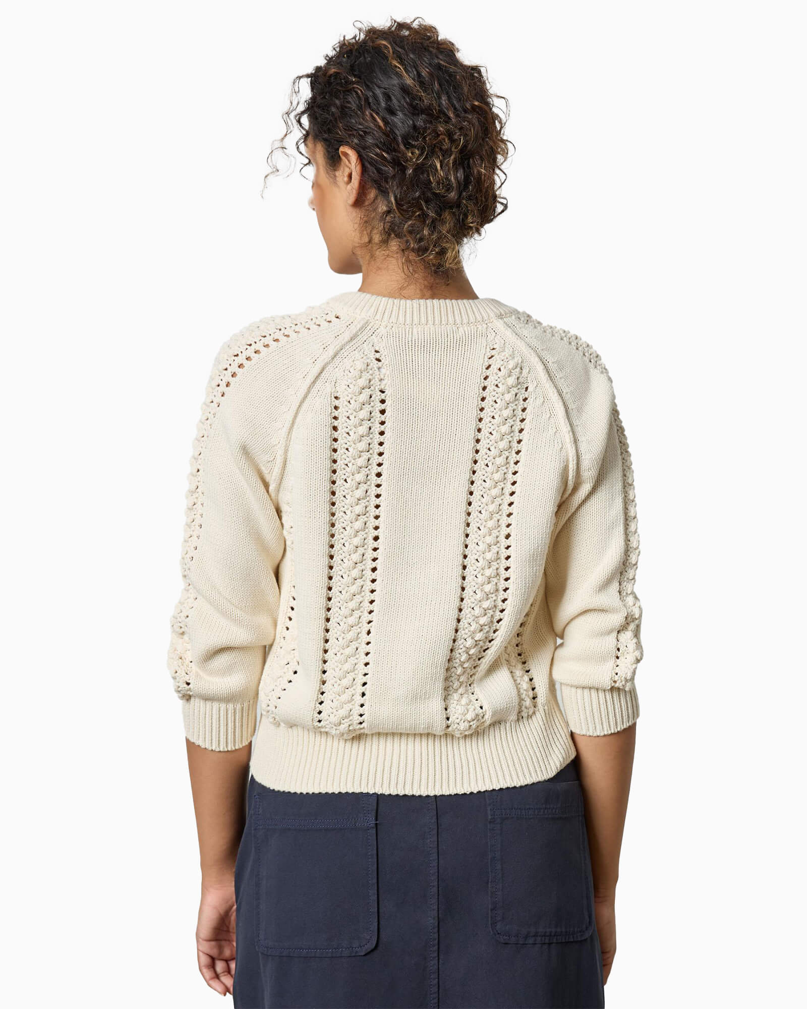 3/4 Sleeve Raglan Cardigan