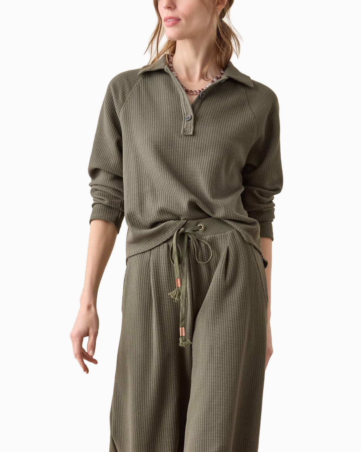 Raglan Polo Olive