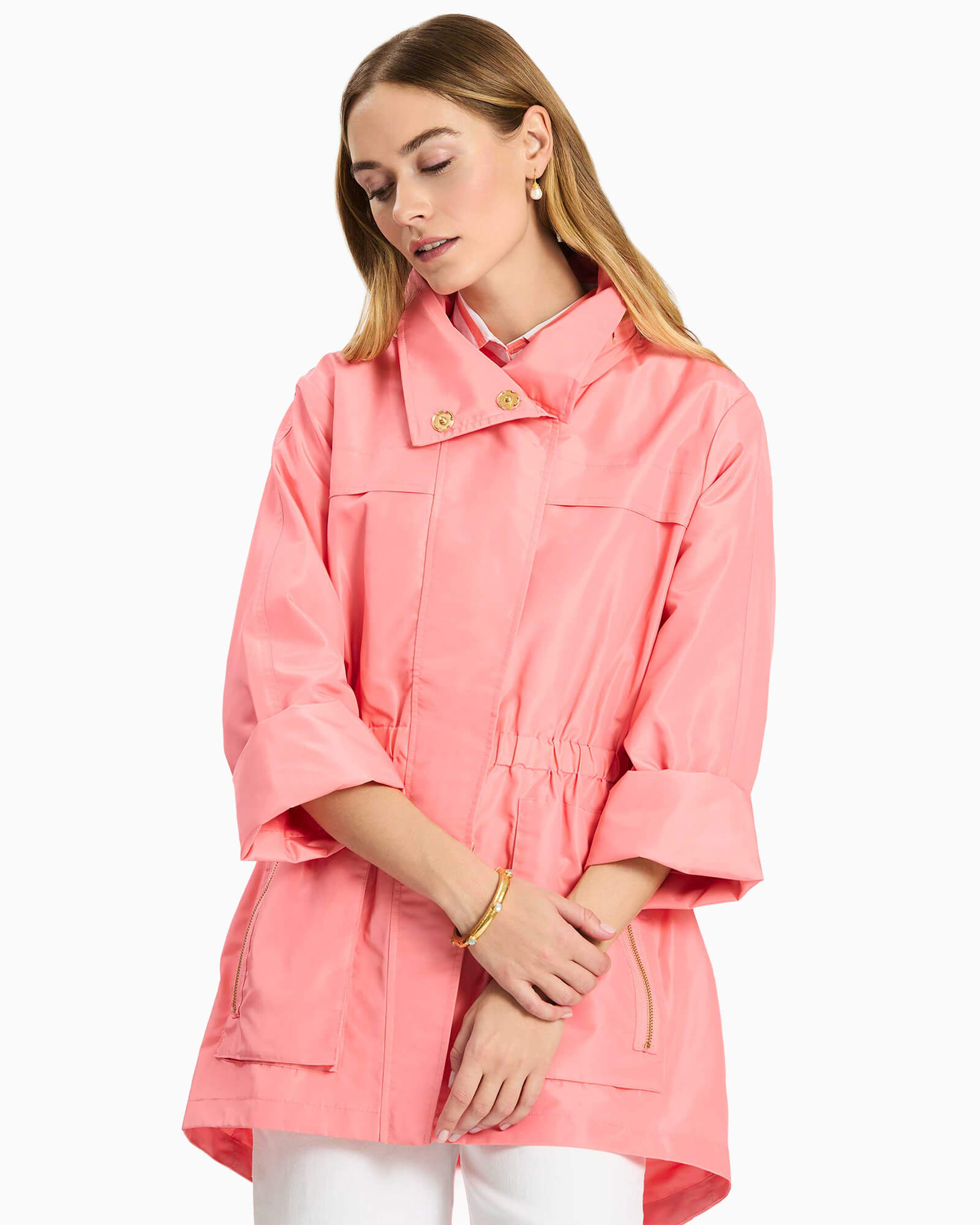 Newport Rain Slicker Black - Purple Poppy