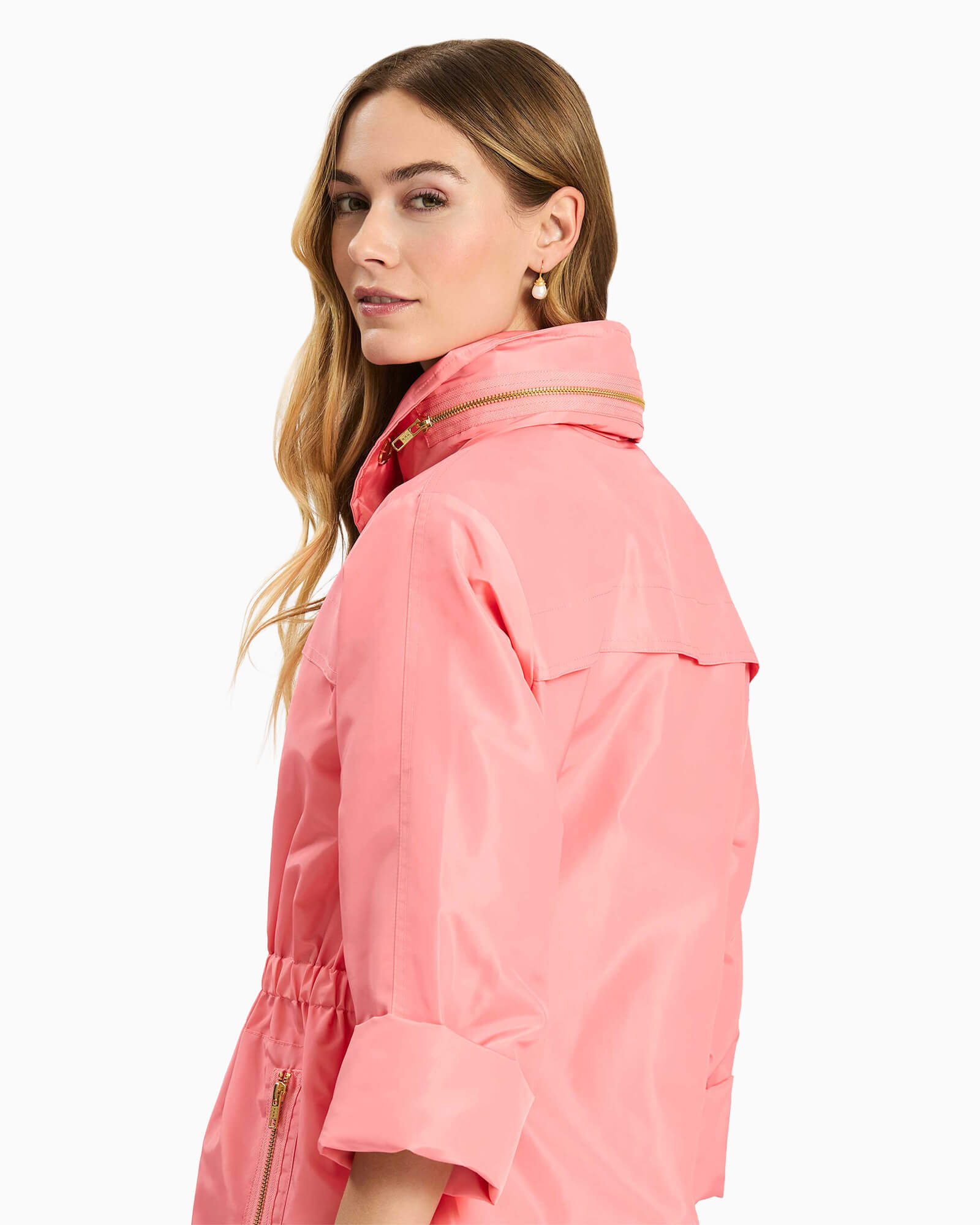 Newport Rain Slicker Black - Purple Poppy