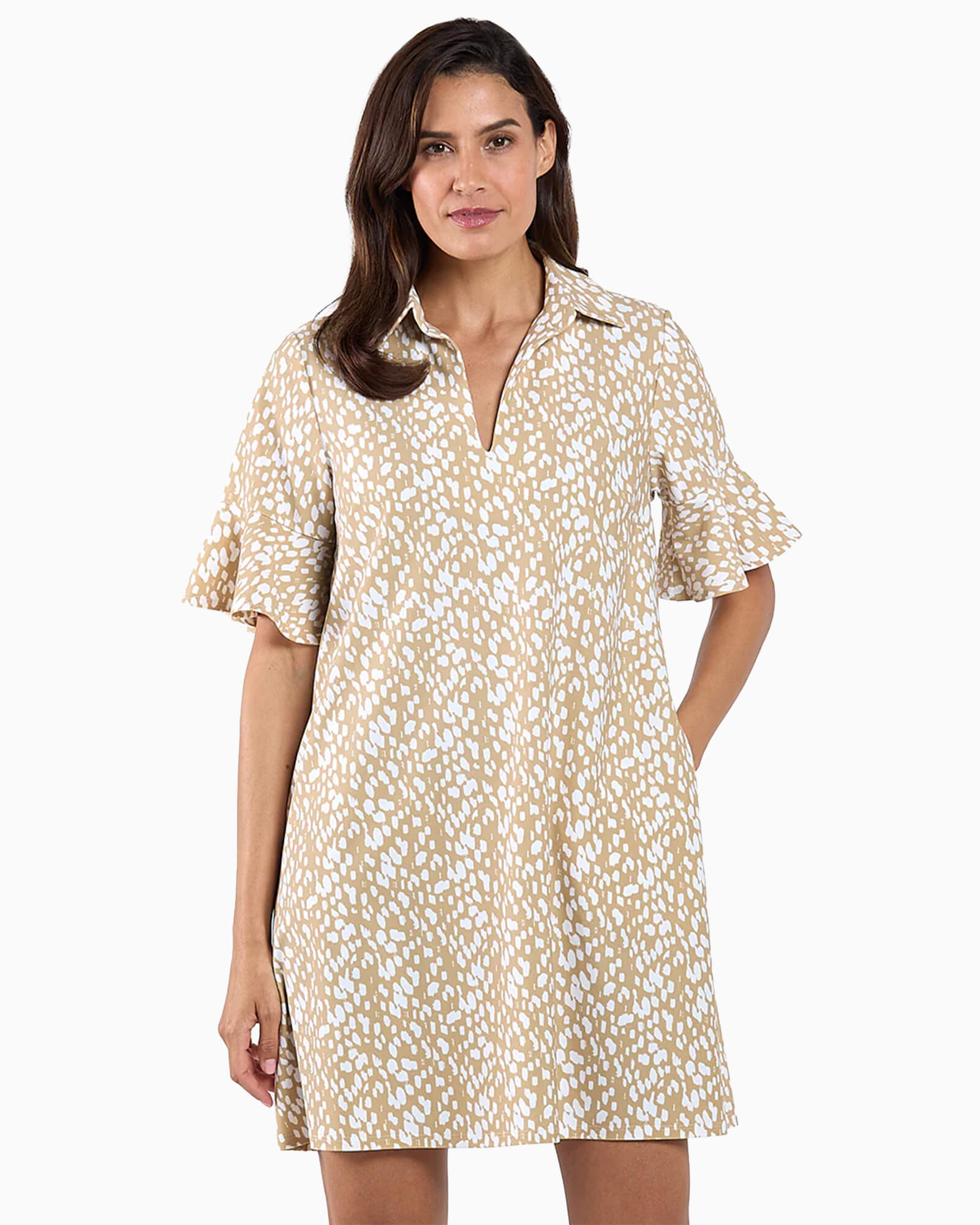 Regina Dress Antelope Sand