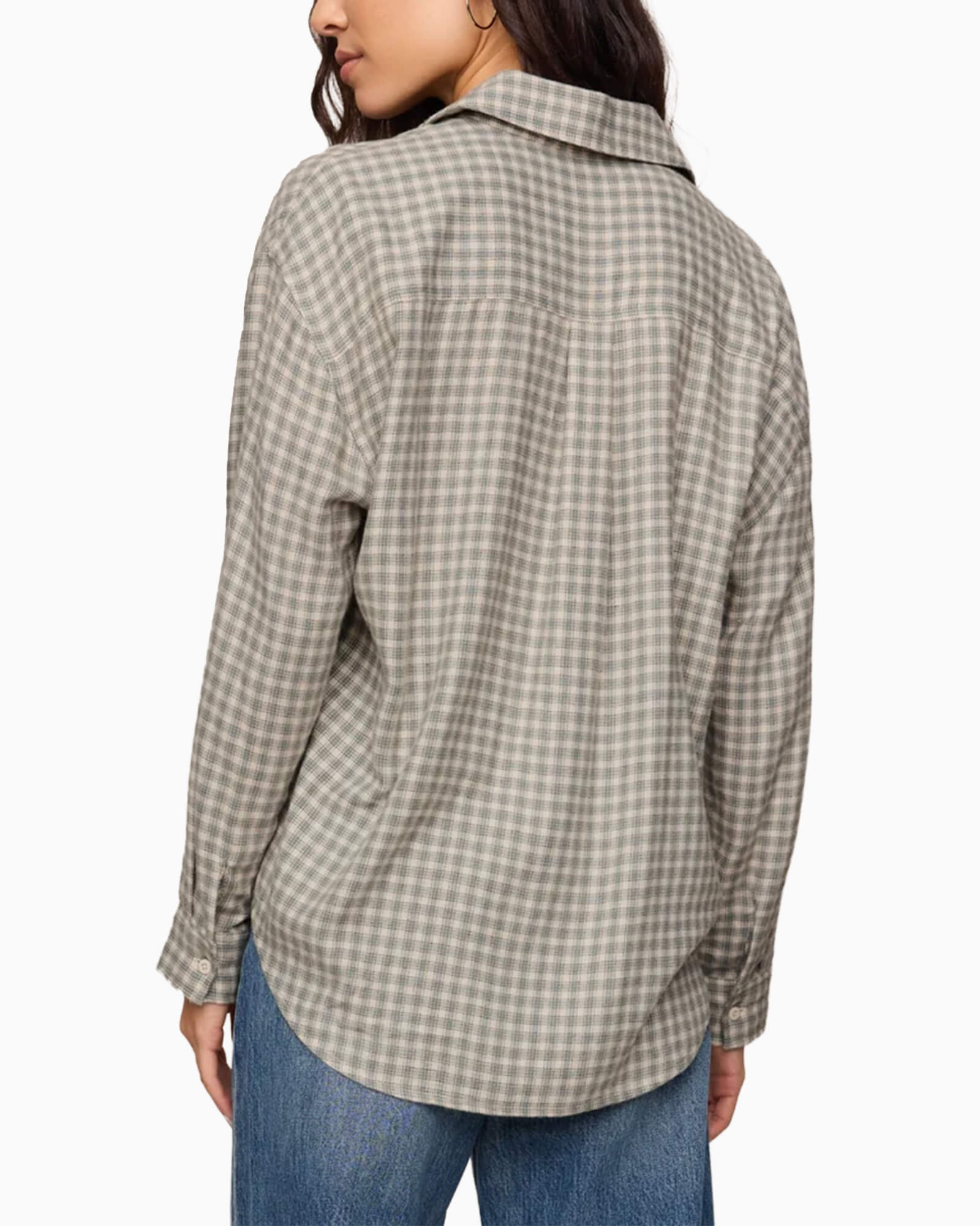 River Plaid Button Up Emerald Cove