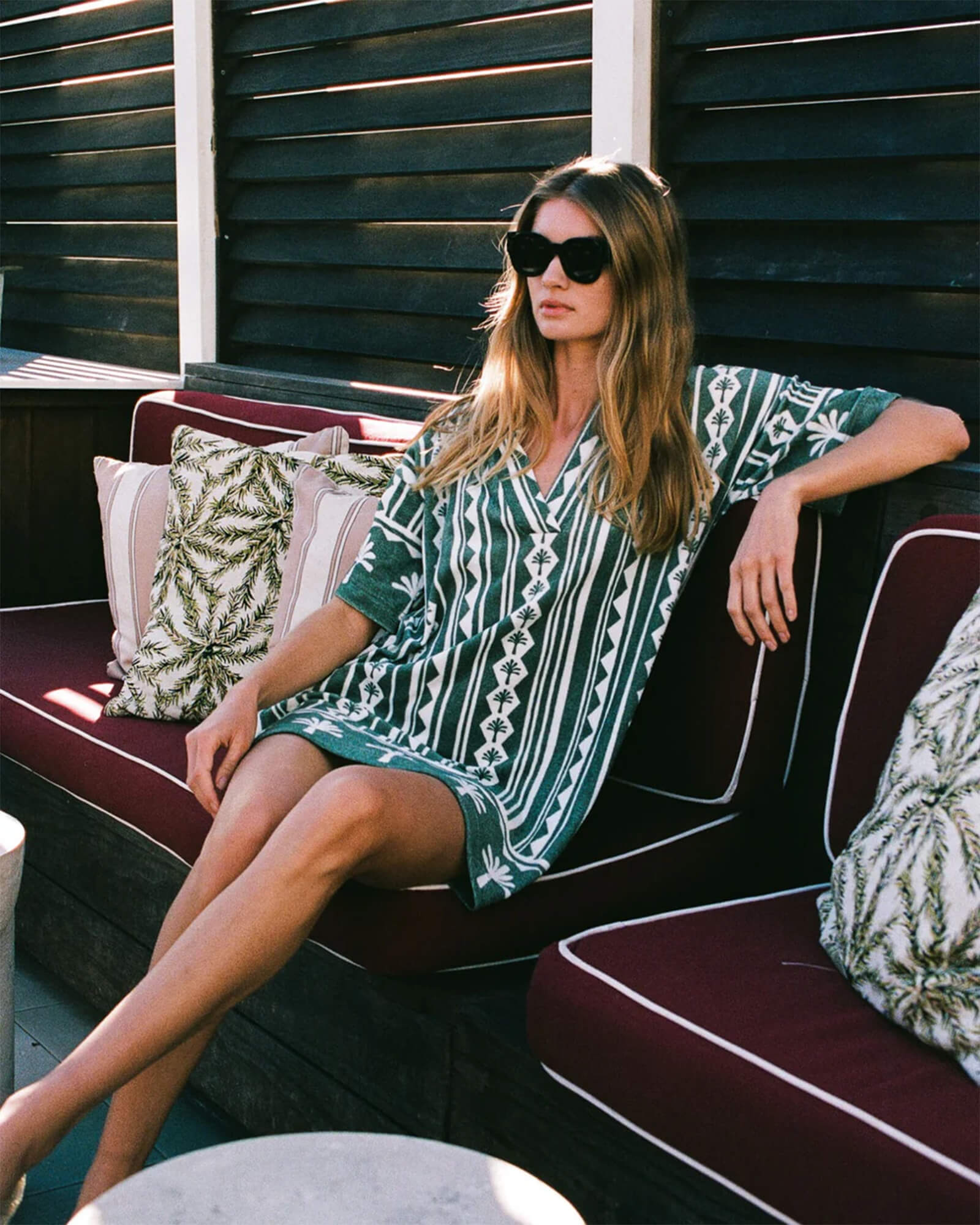 Rumi Dress Kiera Palm - Purple Poppy