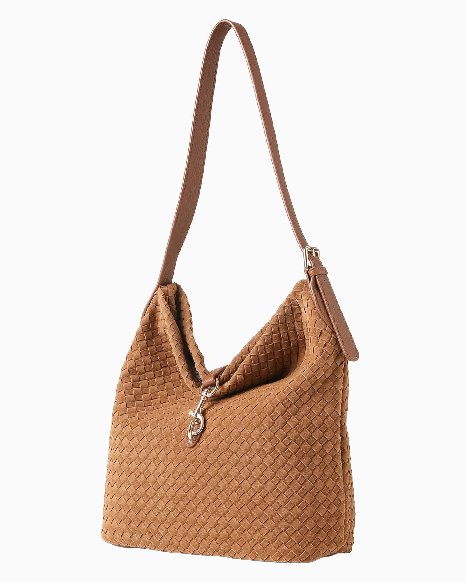Sandy Woven Saddle Shoulder Bag