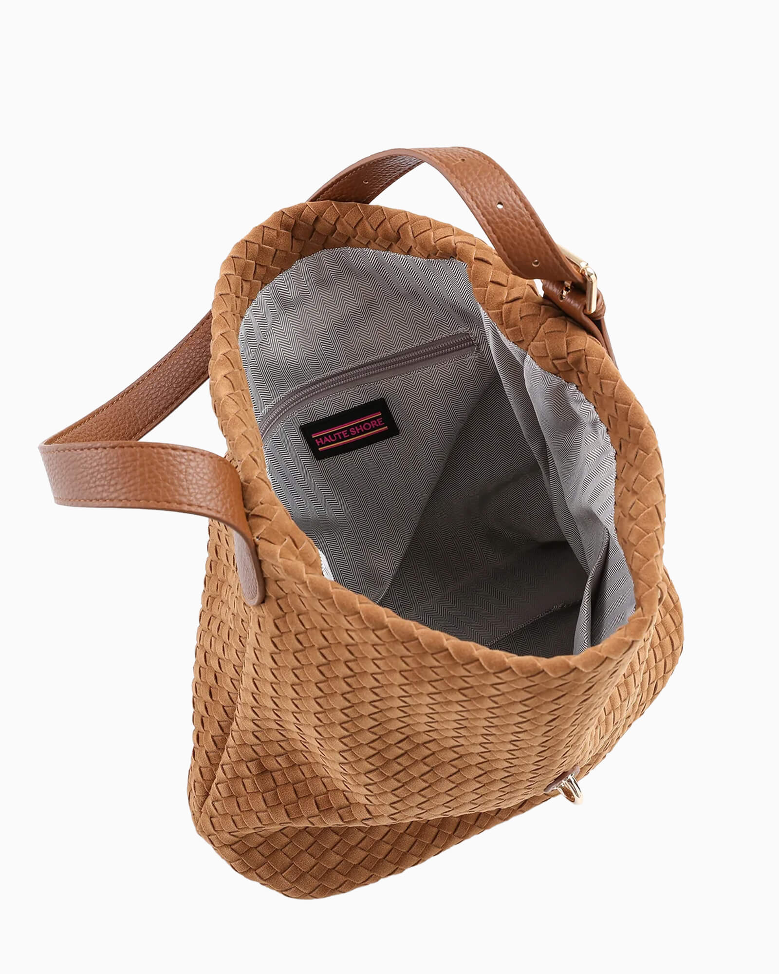 Sandy Woven Saddle Shoulder Bag