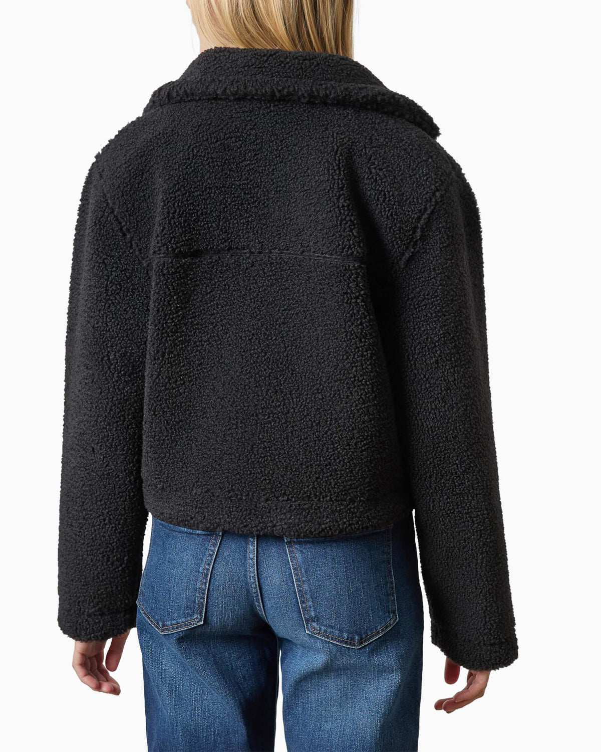 Sherpa Collared Jacket Black