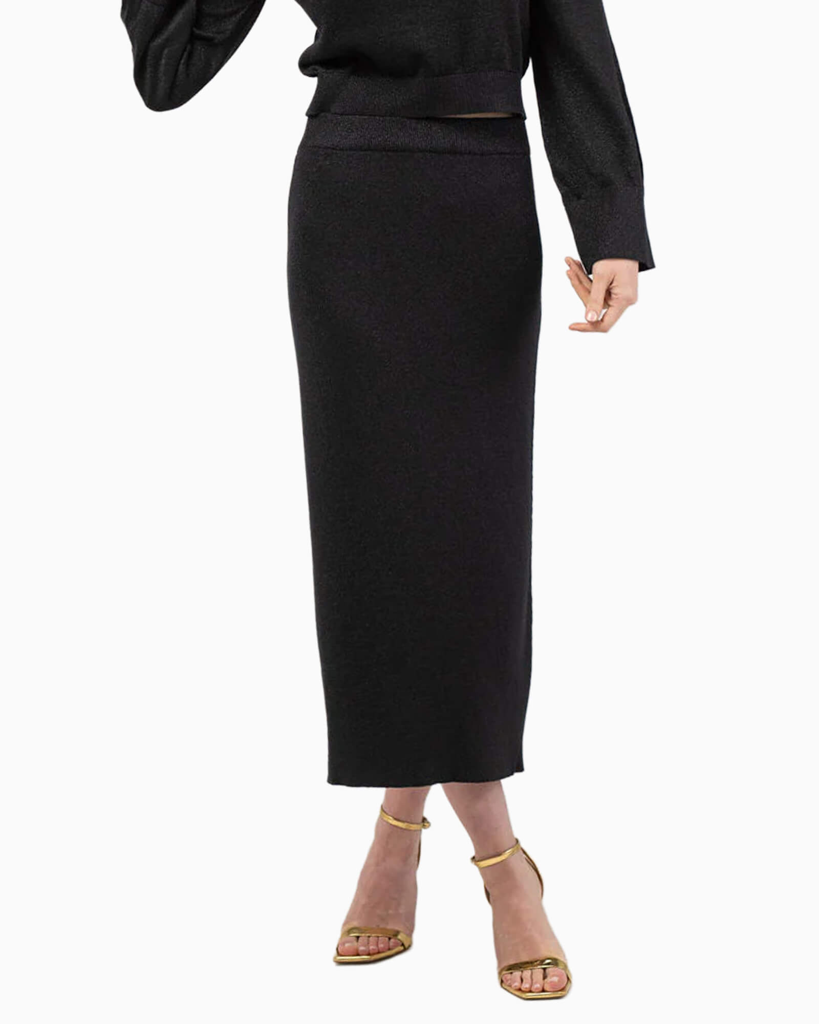 The Shimmer Skirt Black