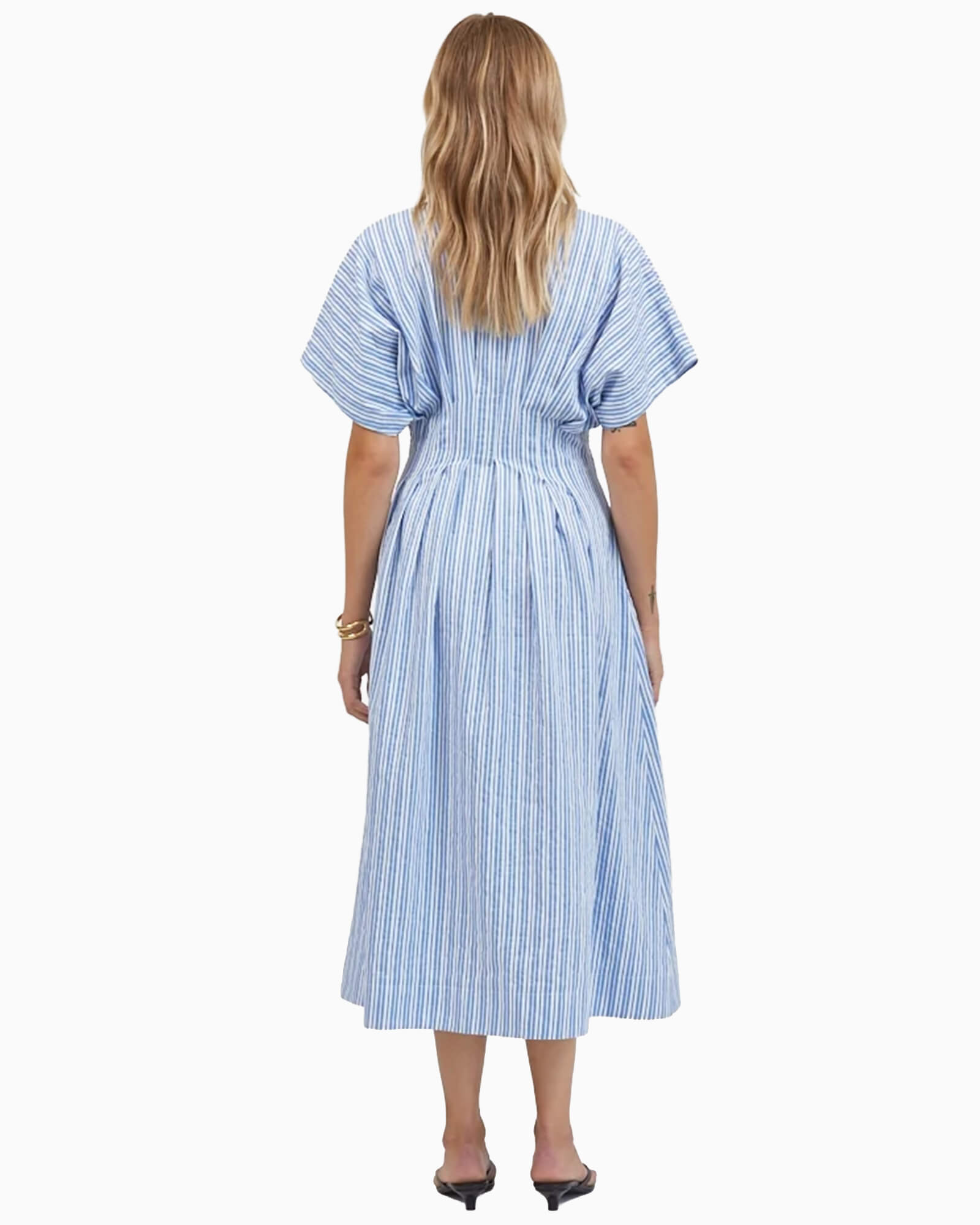 Aster Striped Shirtdress