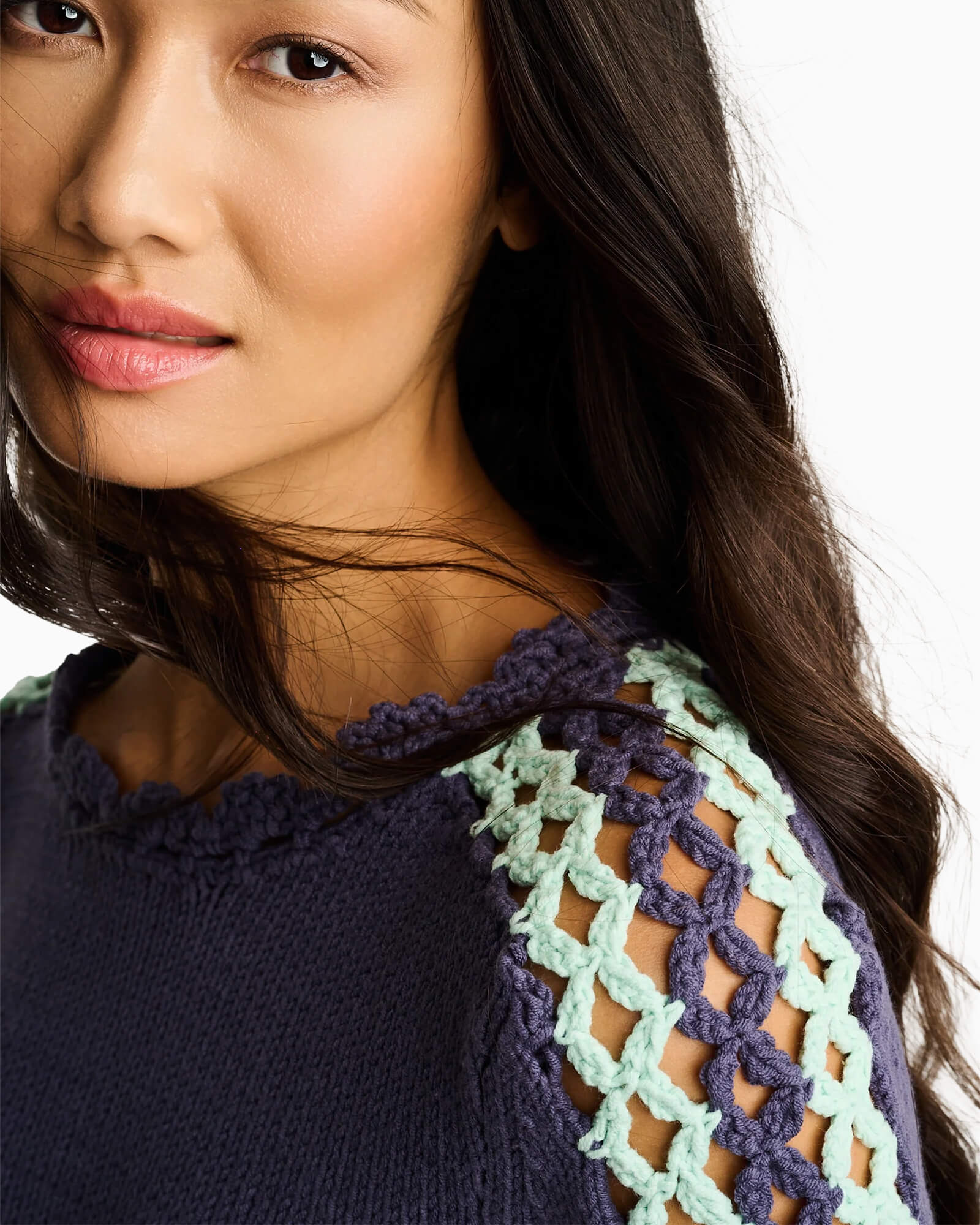 Shore Club Sweater - Purple Poppy