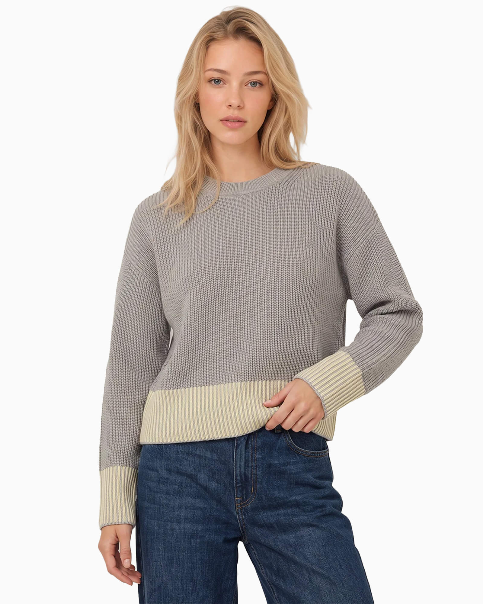 Sienna Stripe Rib Pullover