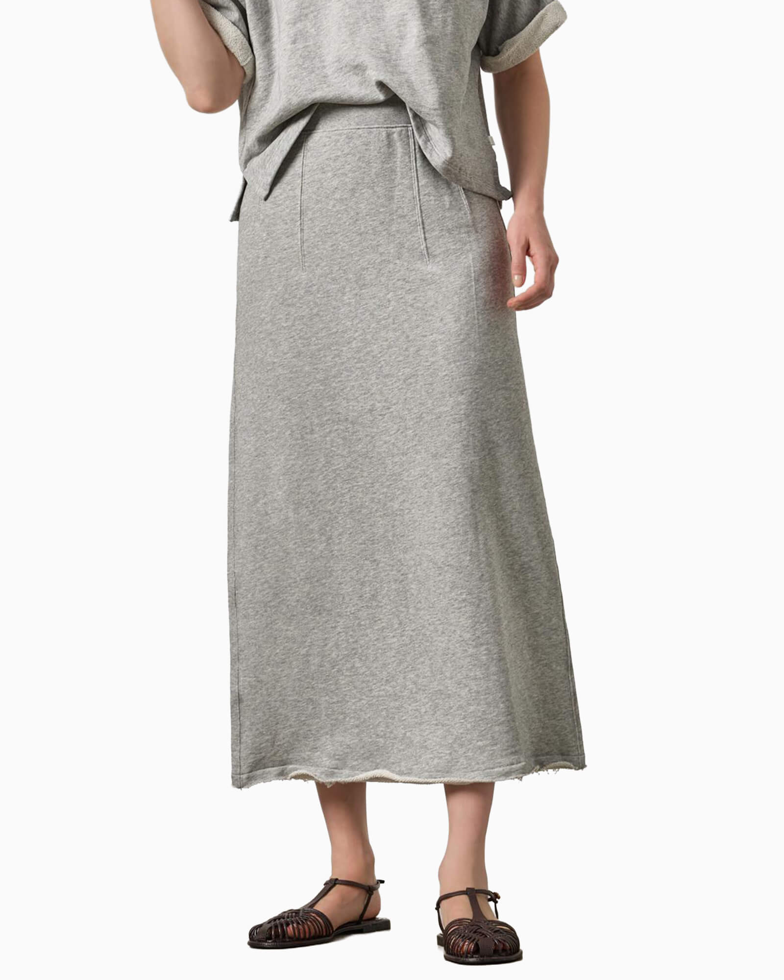 Terry Skirt Heather Grey