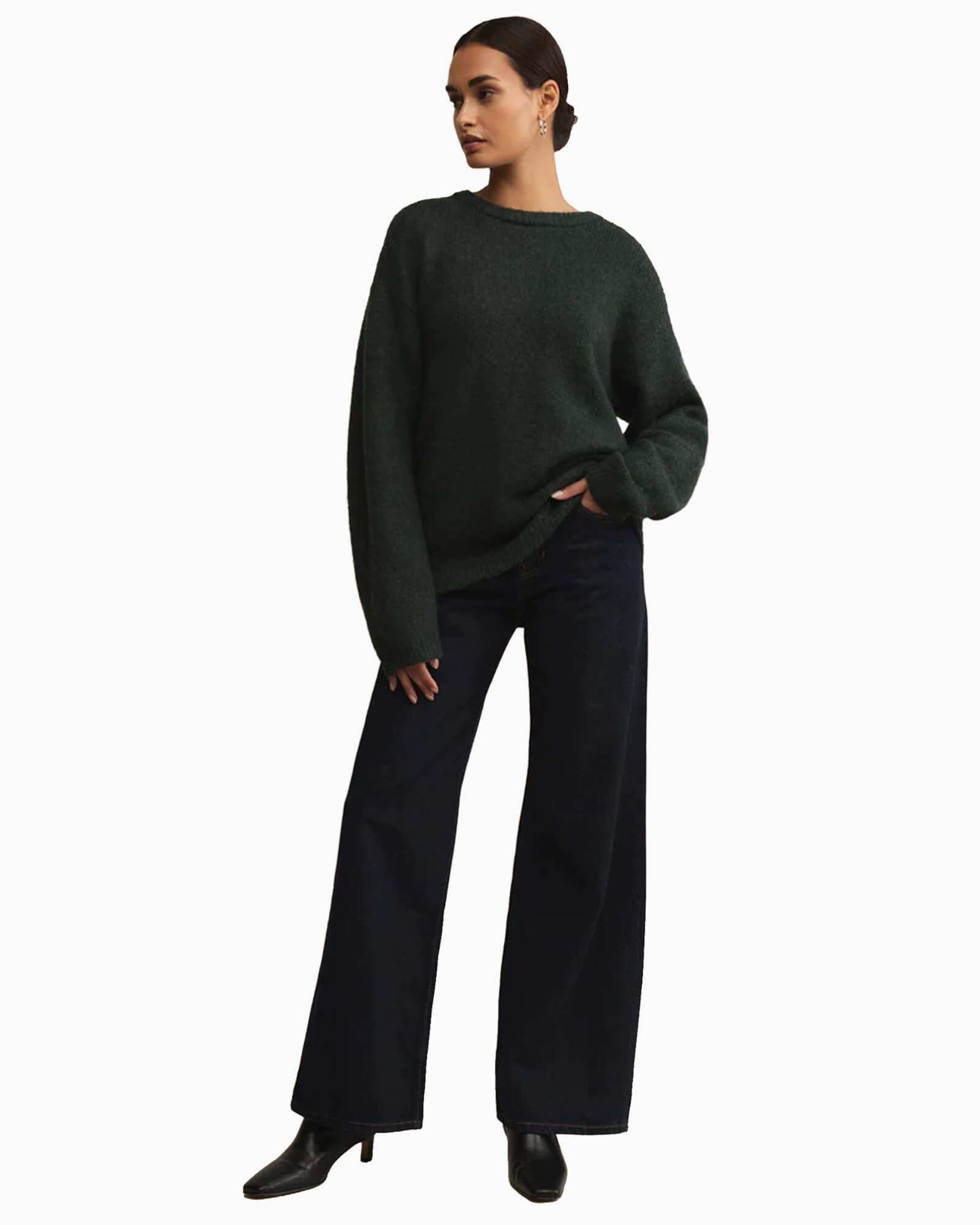 Snowed In Sweater Garland Green