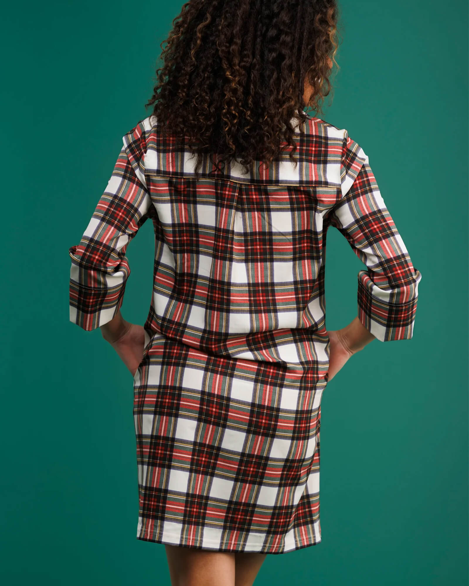 The Sophia Dress Winter Tartan