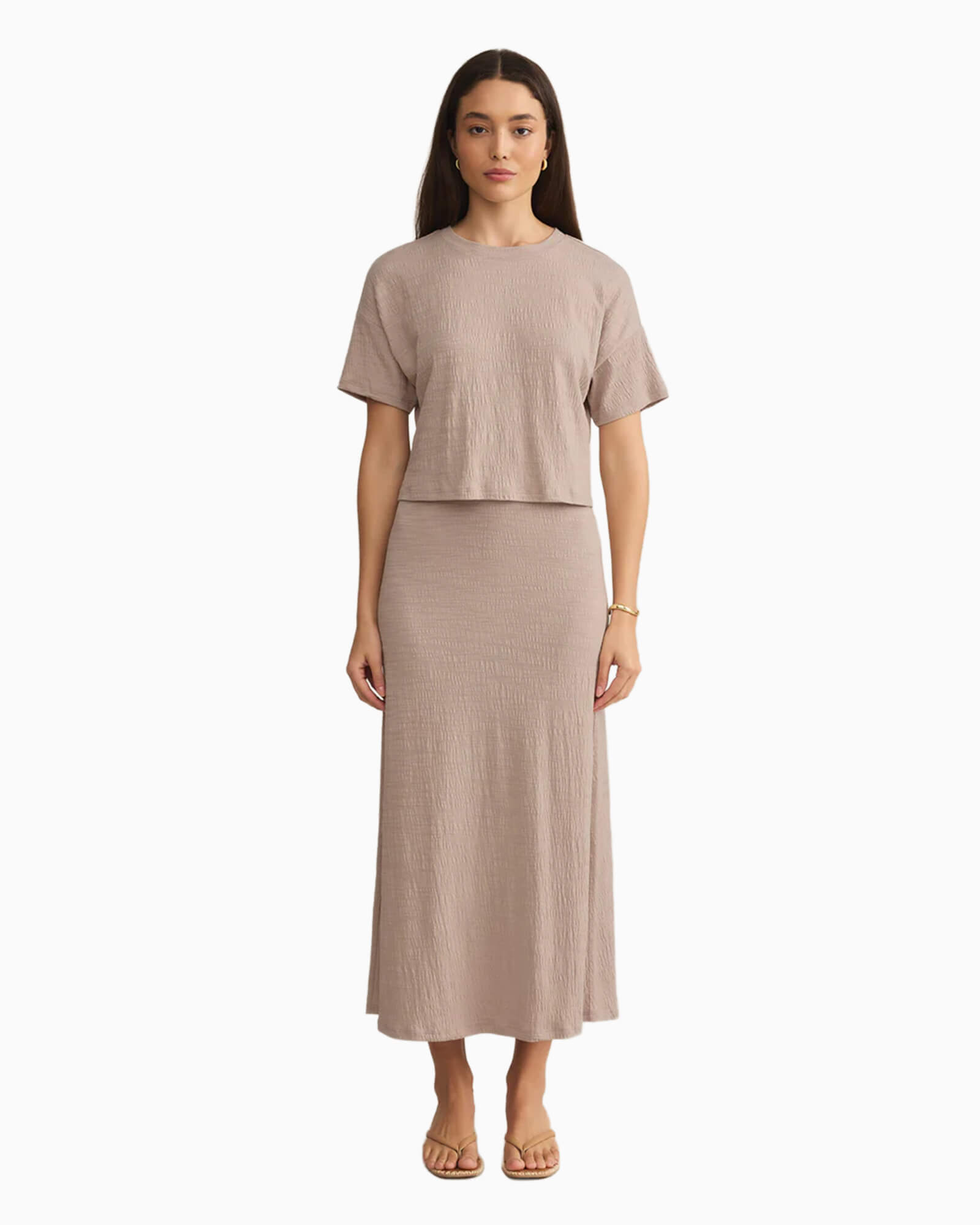 Sway Textured Slub Cropped Tee