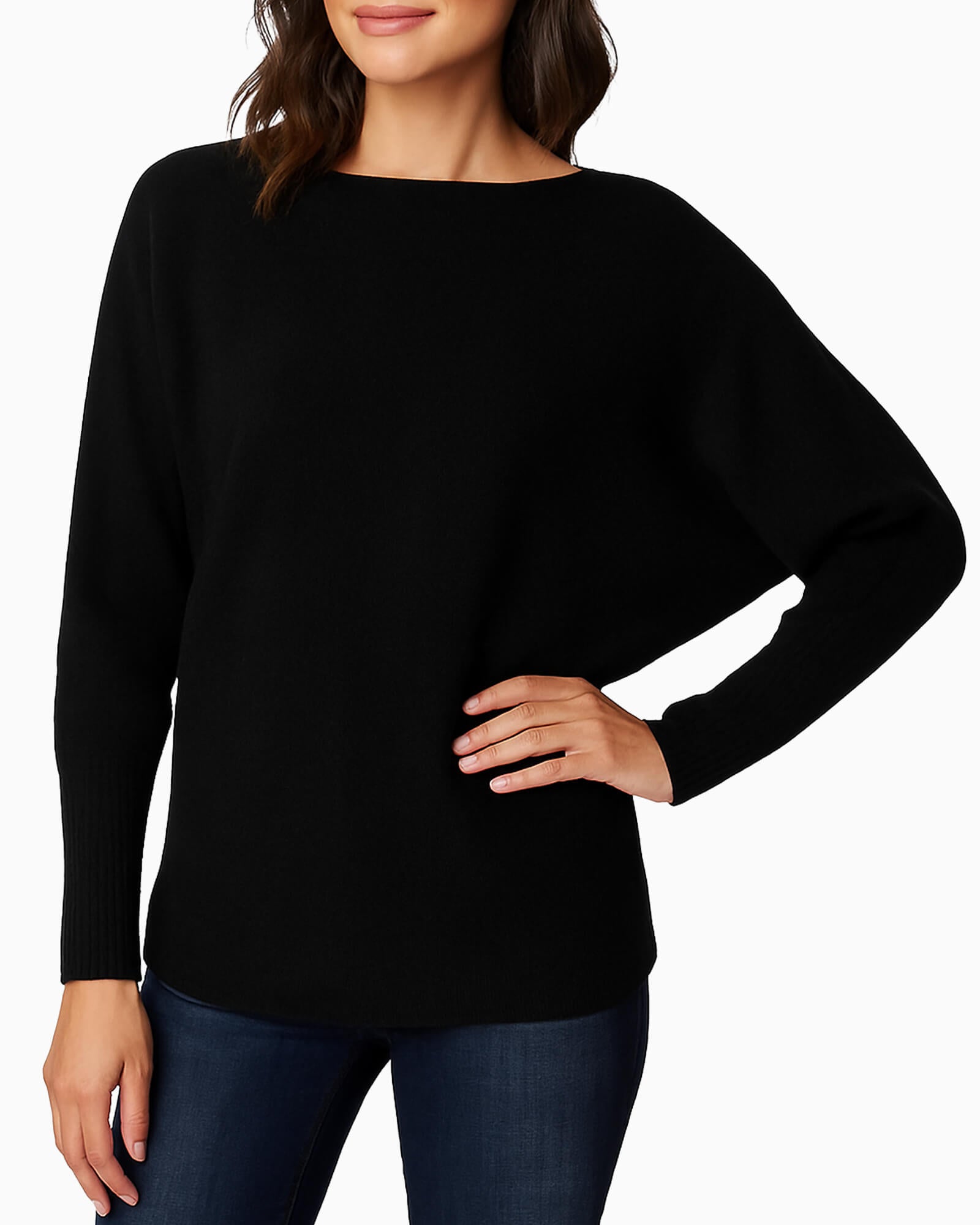 Dolman Sleeve Sweater Black