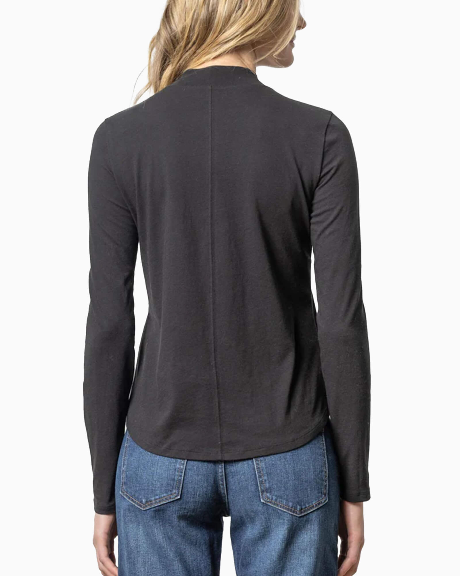 Lilla P Long Sleeve Mock Neck Tee