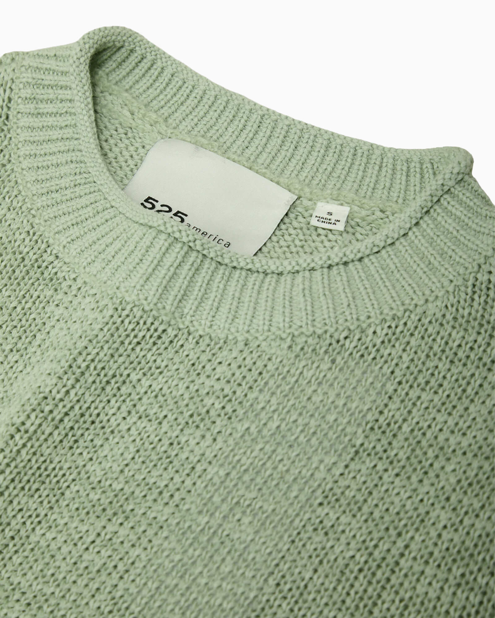 Terri Roll Edge Sweater Silt Green