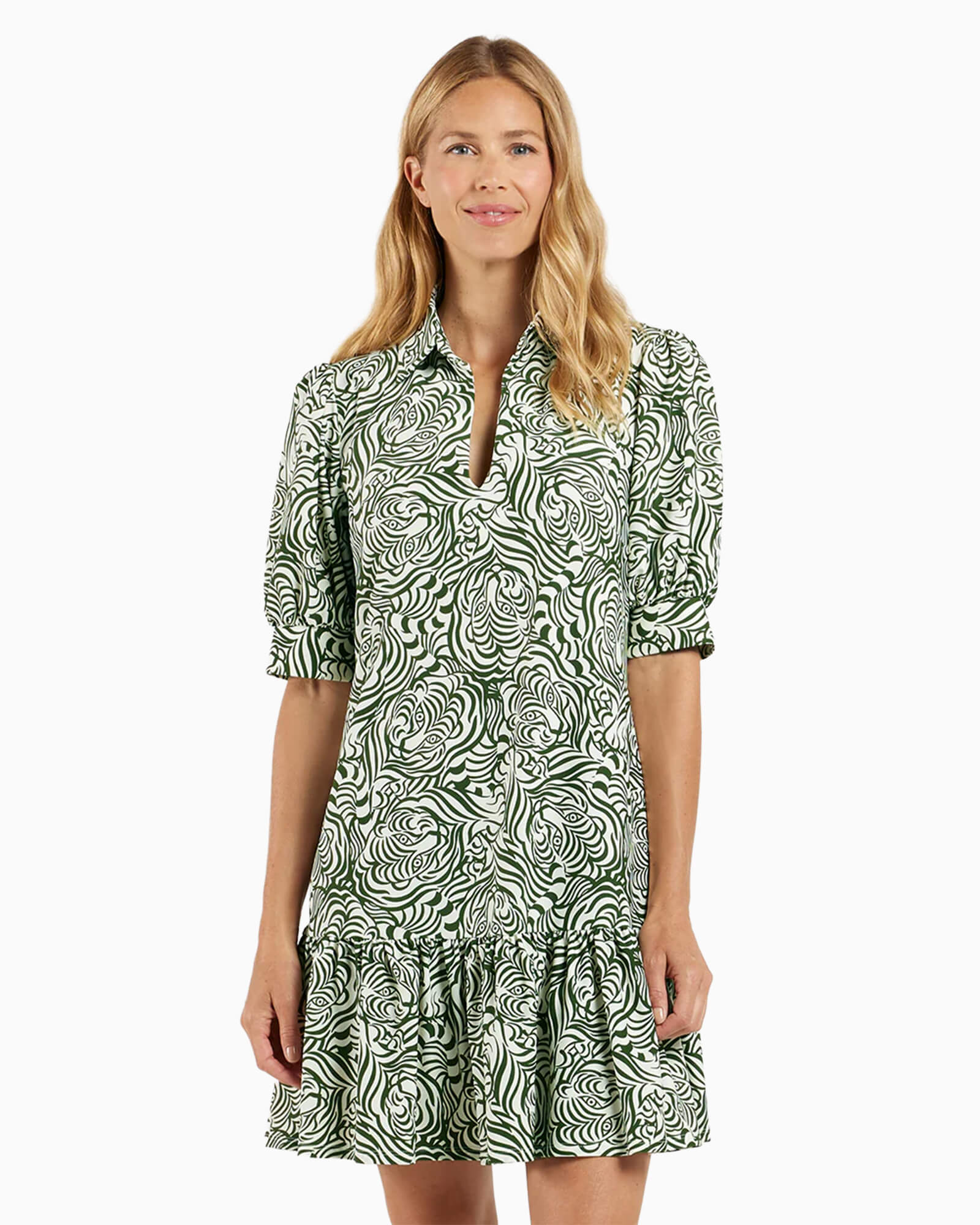 Tierney Dress Hidden Tiger Cream
