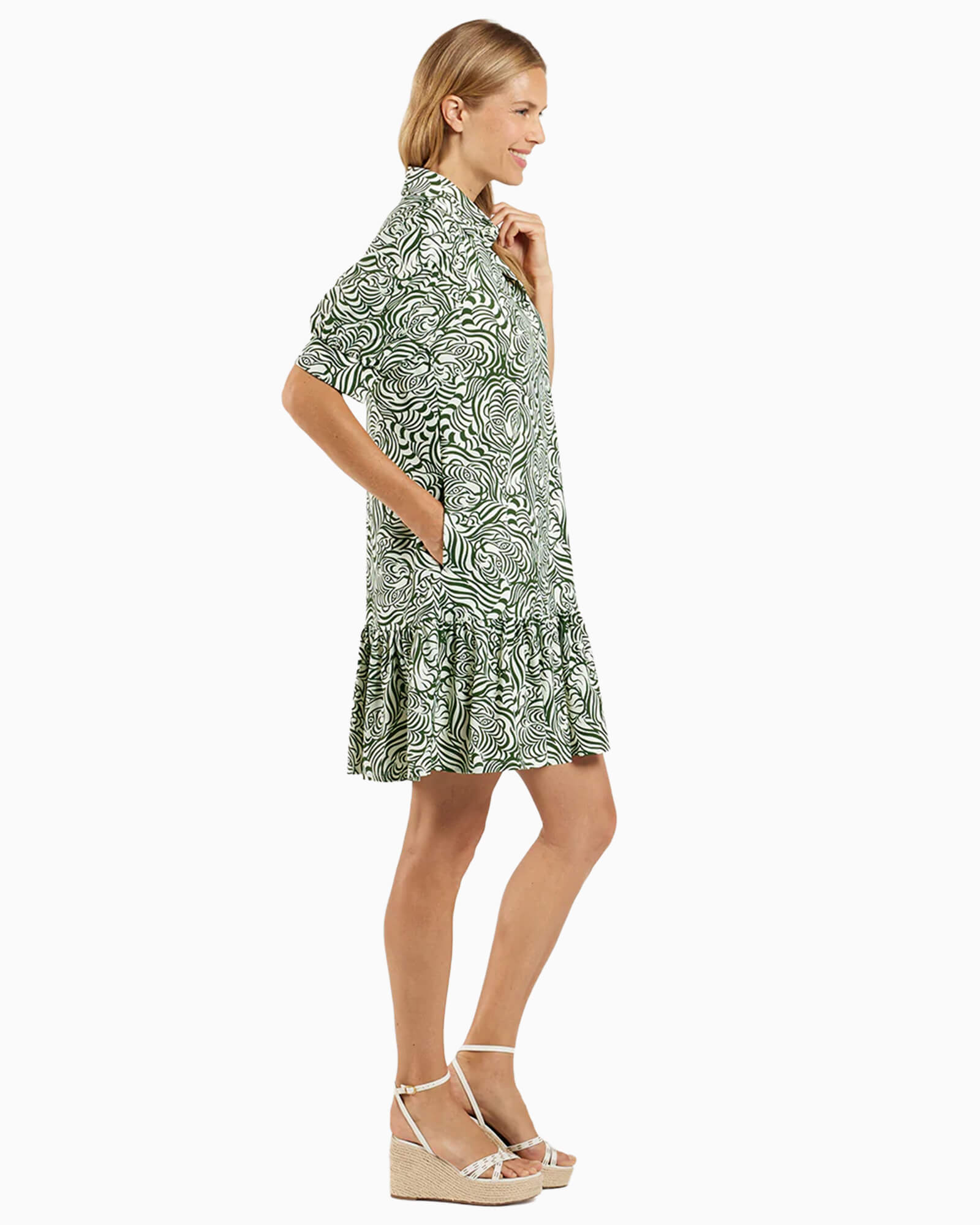 Tierney Dress Hidden Tiger Cream