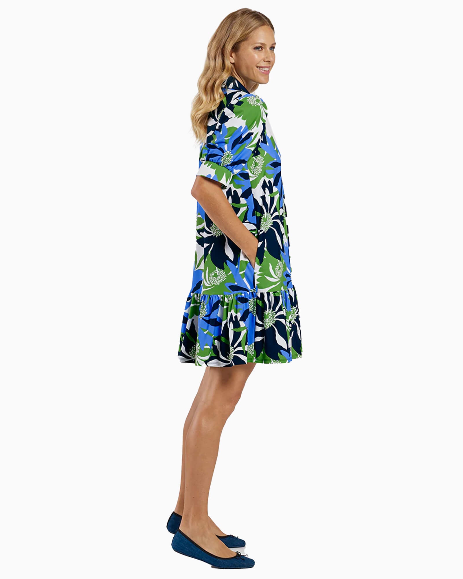 Tierney Dress Wild Blossom Blue