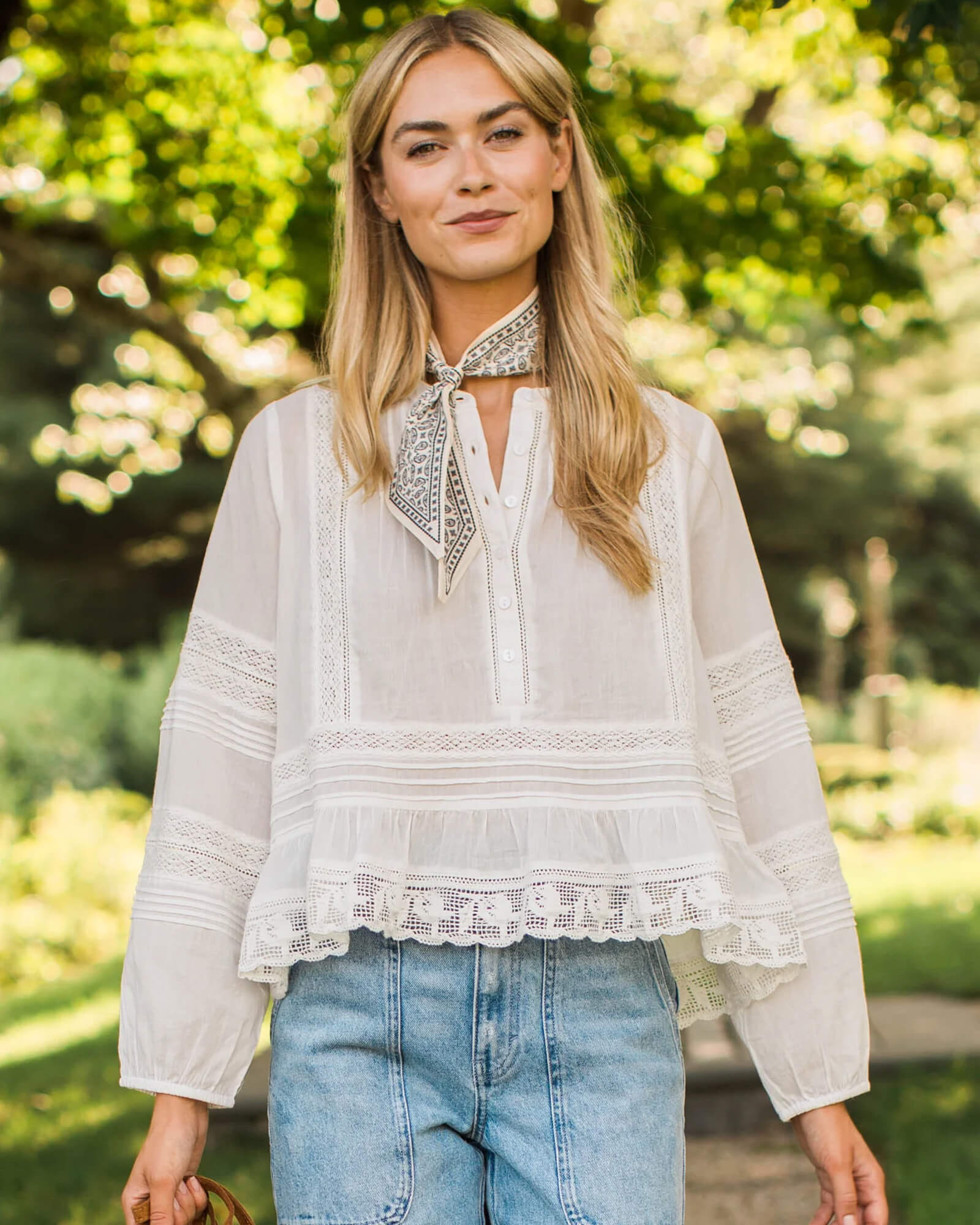Avery Cotton Lace Top