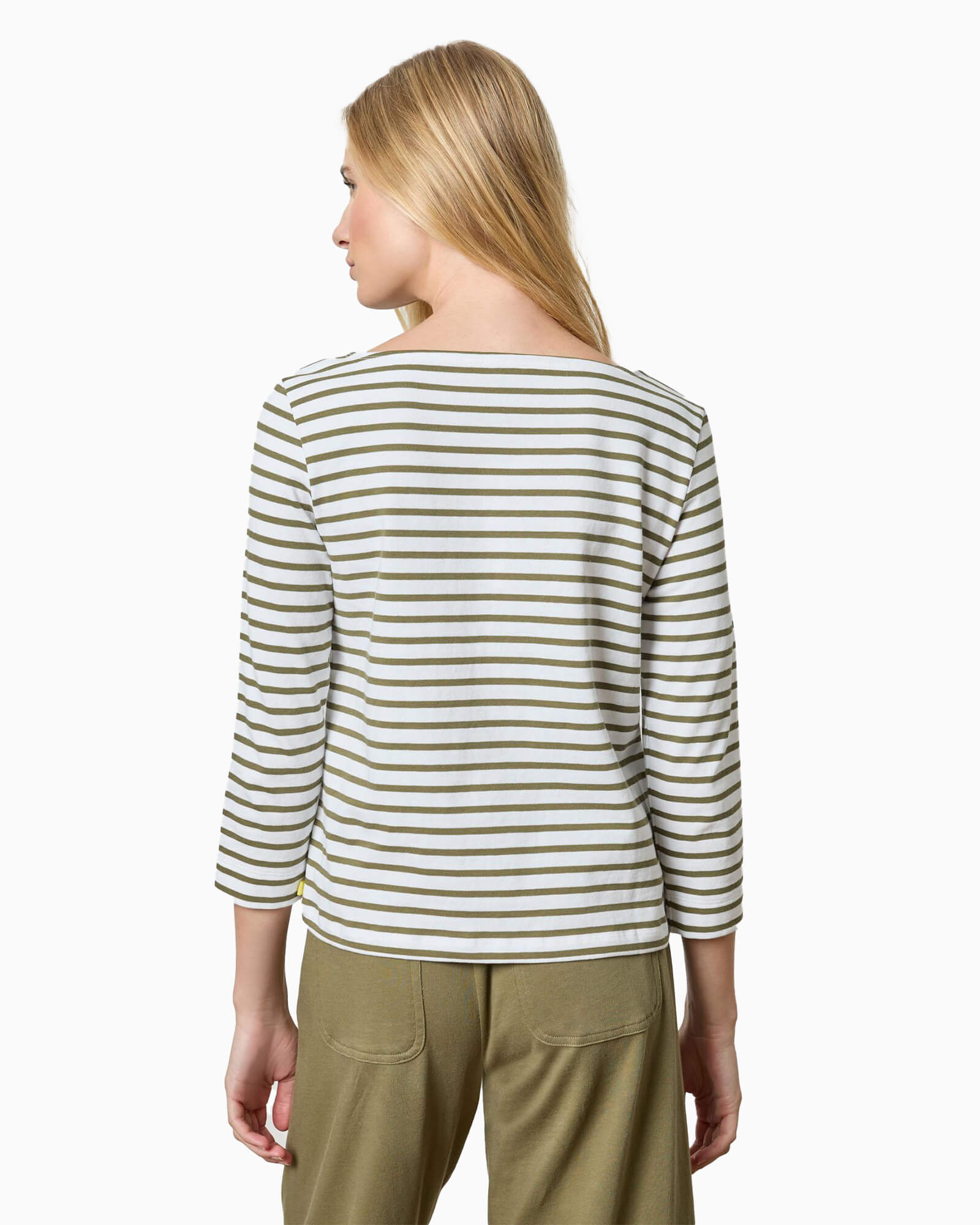 French Boatneck Kelp Stripe