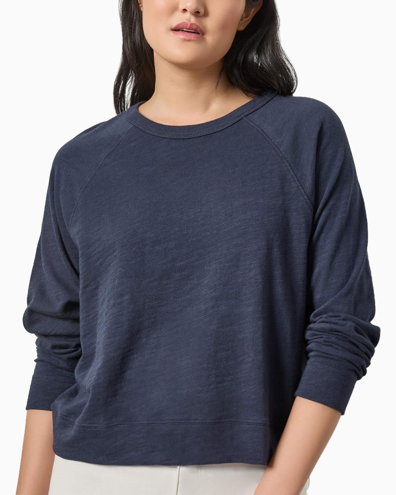 Vintage Sweatshirt Tee Navy