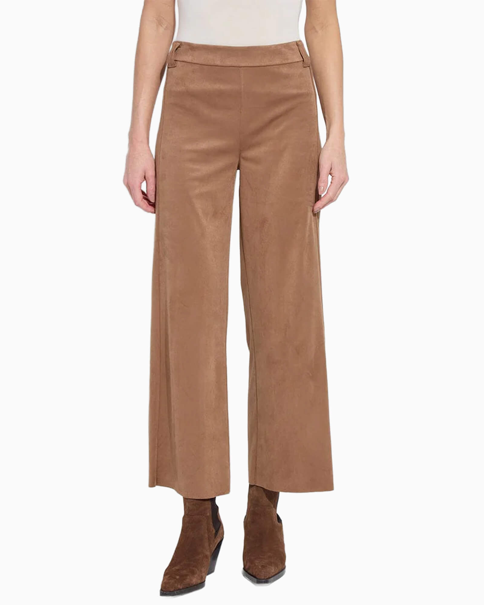 Vionette Vegan Suede Wide Leg Trouser