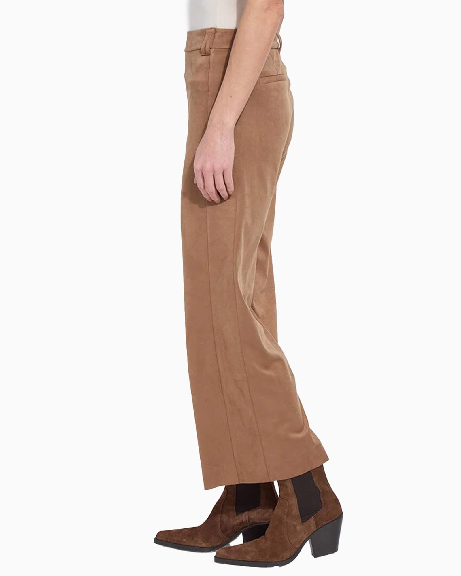 Vionette Vegan Suede Wide Leg Trouser