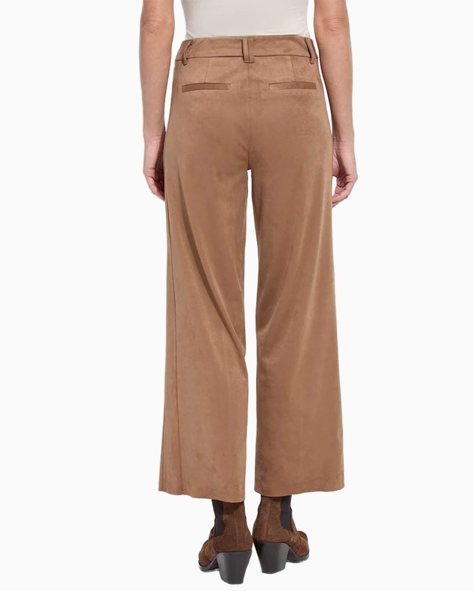 Vionette Vegan Suede Wide Leg Trouser