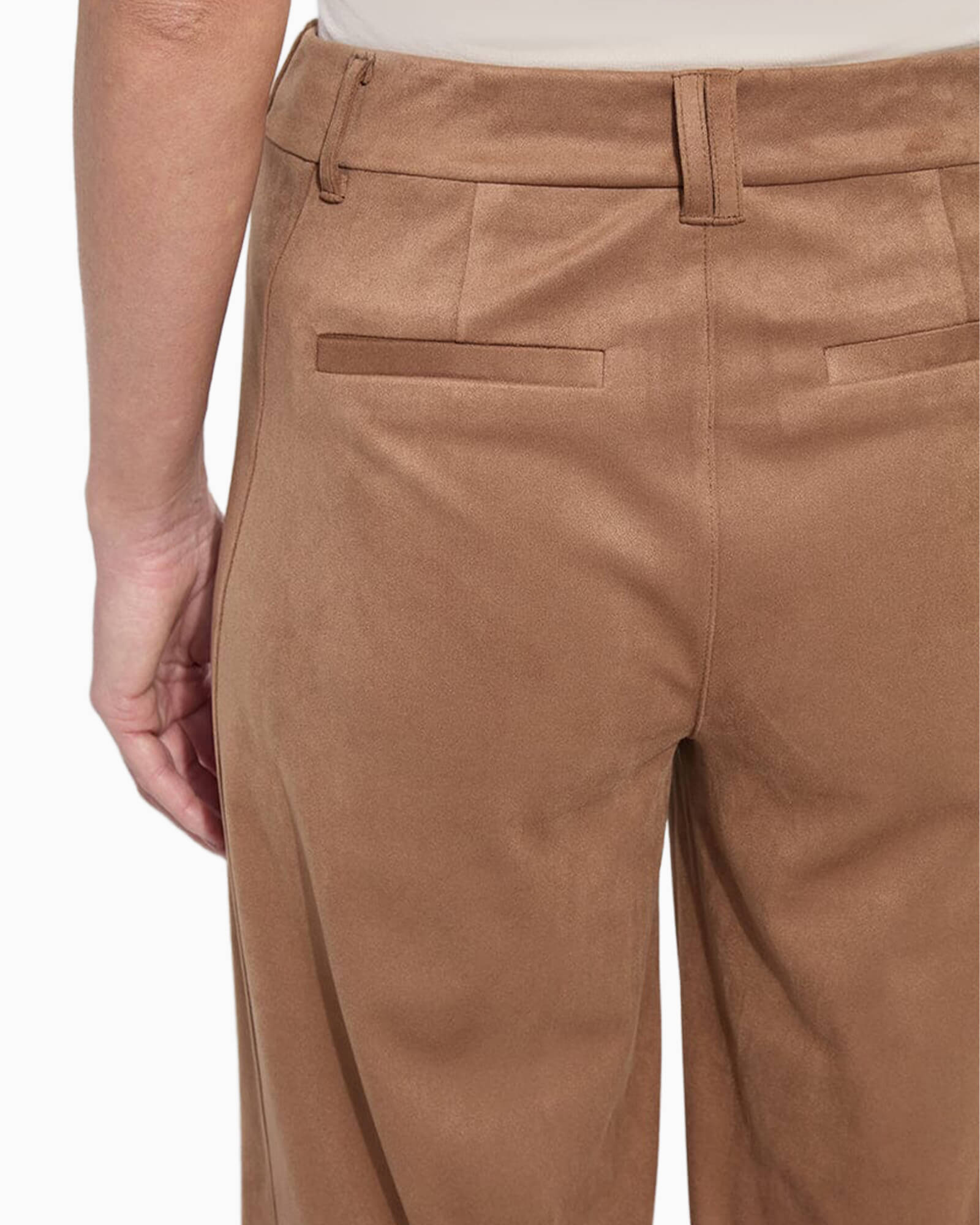 Vionette Vegan Suede Wide Leg Trouser